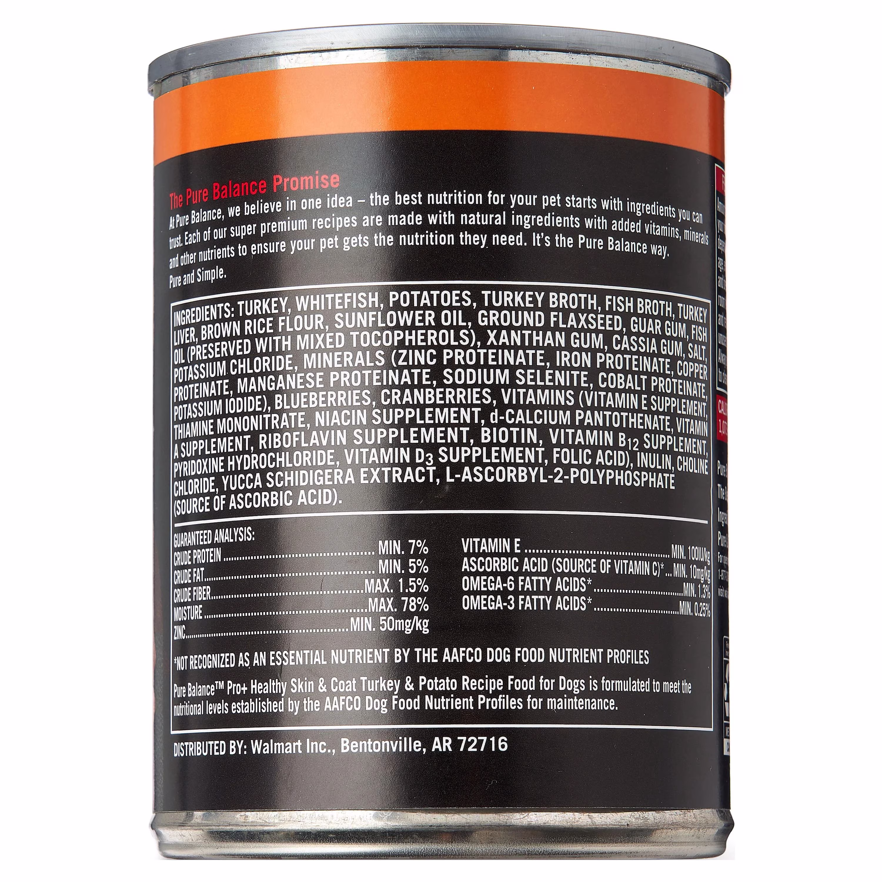 Pure Balance Pro+ Turkey & Potato Recipe Wet Dog Food, 12.5 oz Can