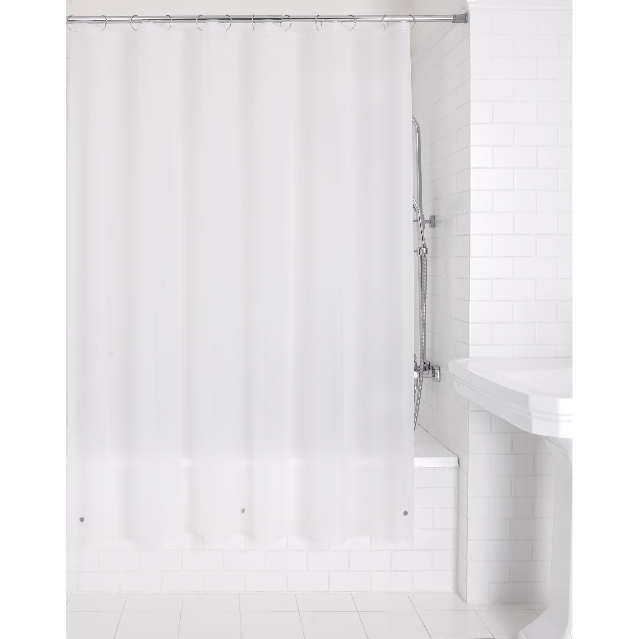 Mainstays Light Weight PEVA Shower Liner, 70 in x 71 in, Clear