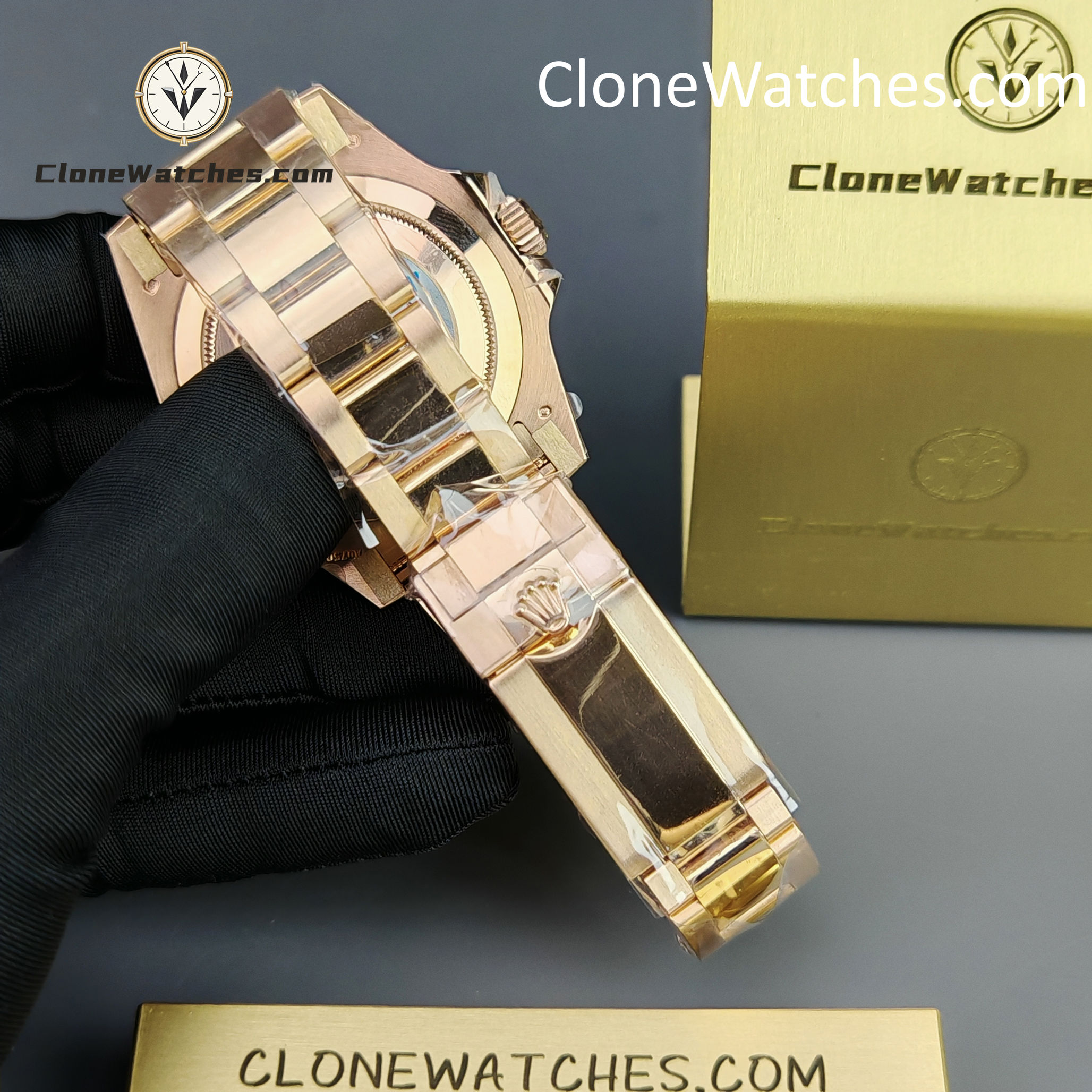 Rolex Super Clone Watches 1:1 GMT-Master II Rose Gold M126715CHNR-0002 Oyster 3285 Movement