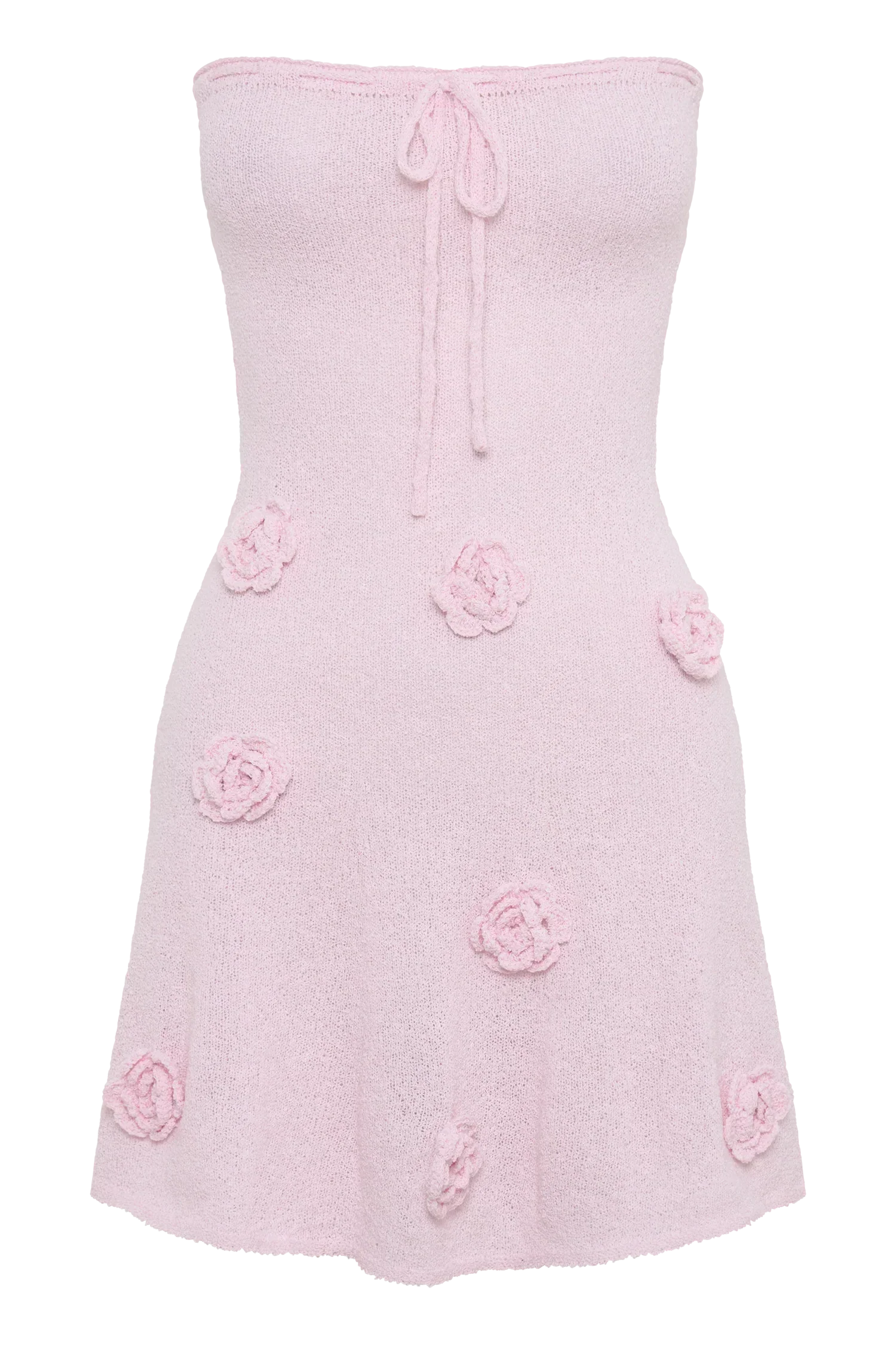 Connelly Strapless Knit Mini Dress - Fairy Floss Pink