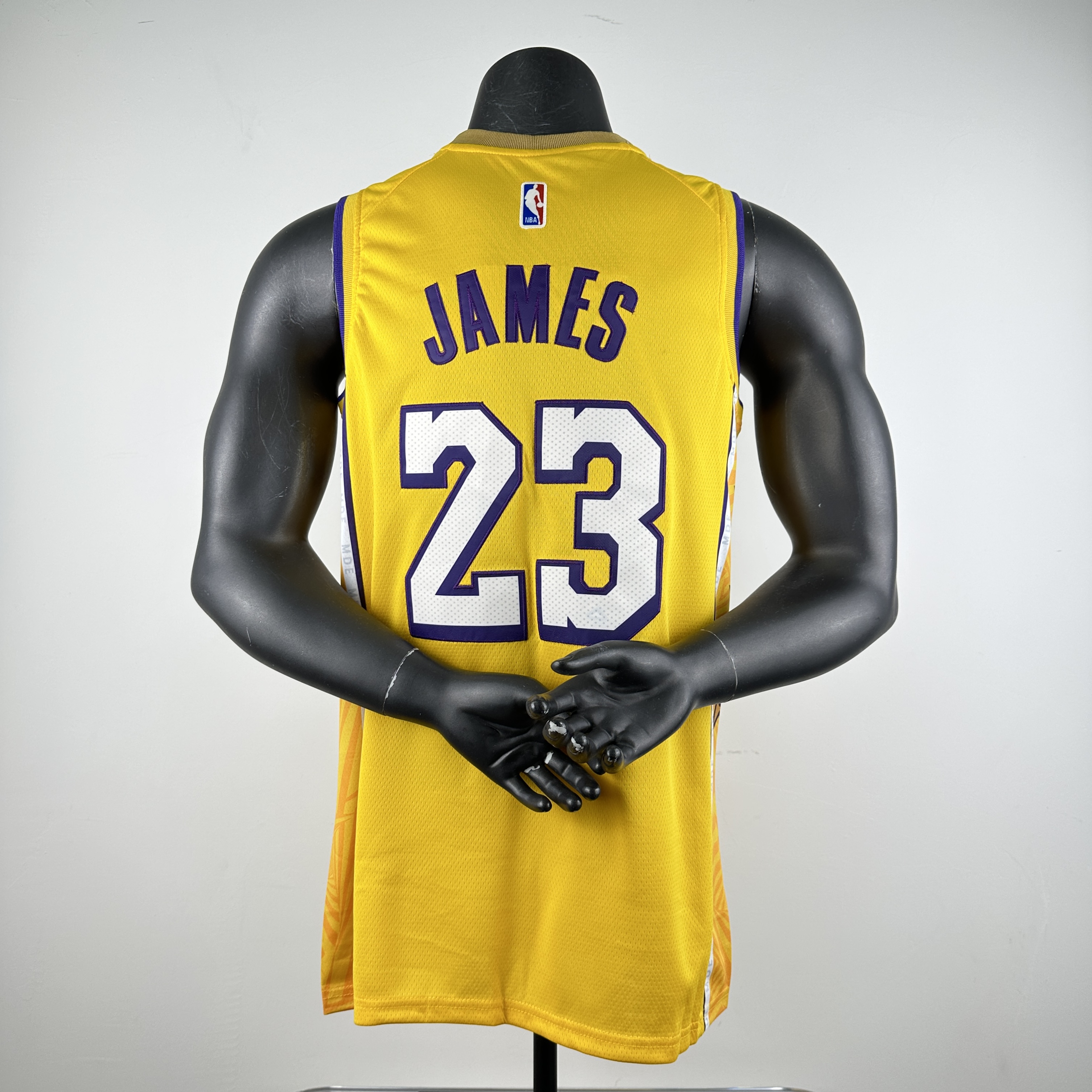 Embroidered Lakers with stars No. 23 James