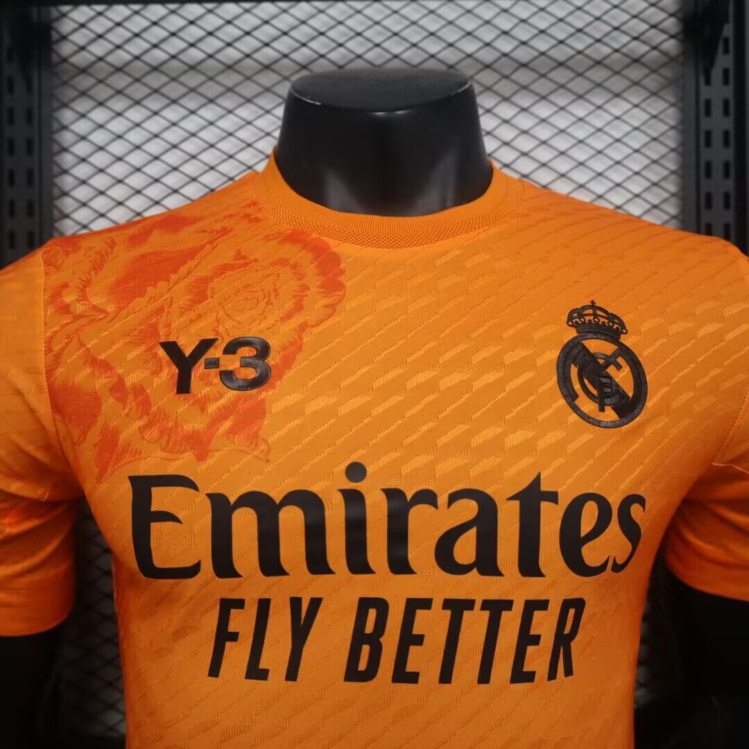 2024/2025 Real Madrid Y3 Orange Shirt - Player Version