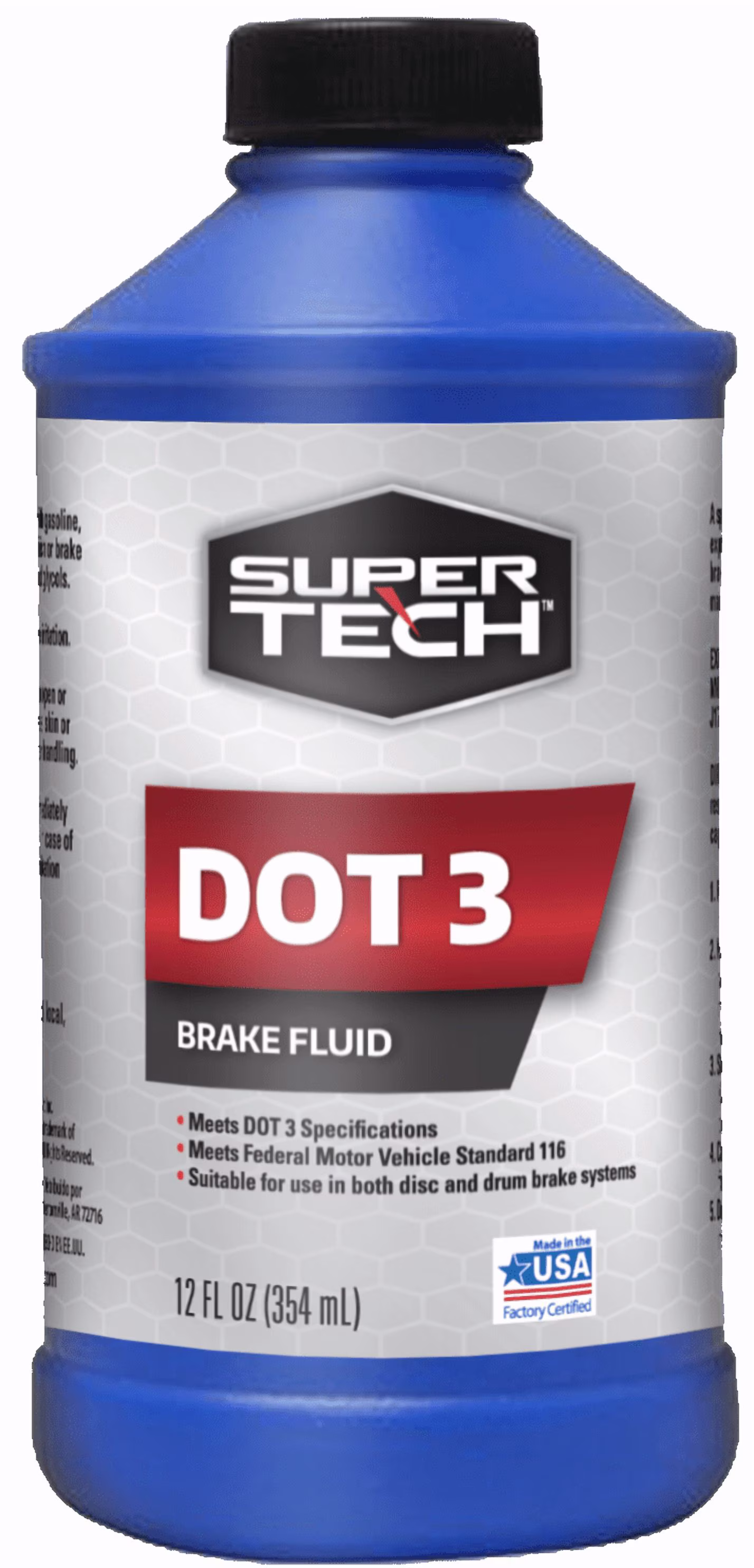 Super Tech DOT 3 Brake Fluid, 12 oz