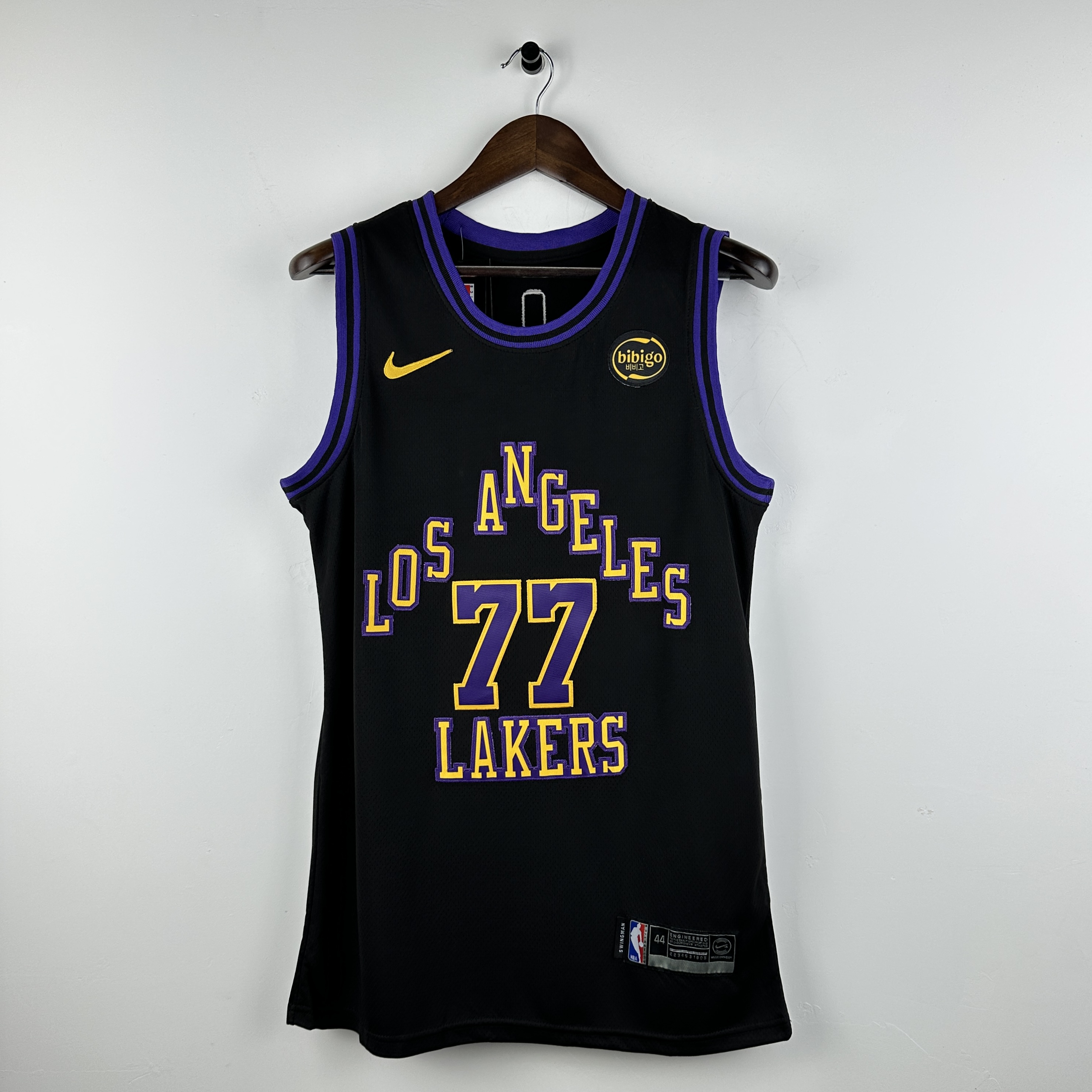 Embroidery 24 season Lakers City Edition No. 77 Doncic