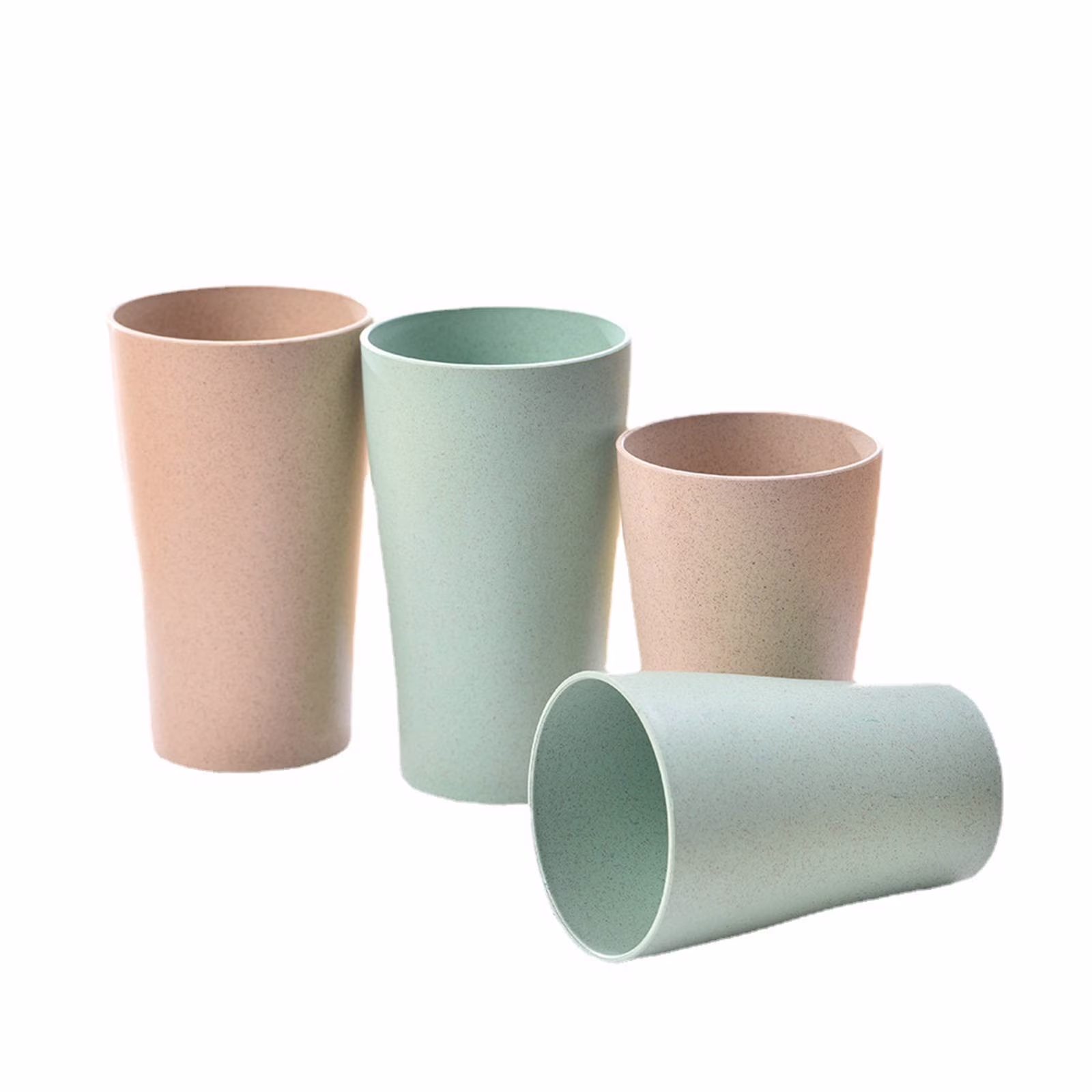 Clearance Glass&Bottle under $5 Healvian 4pcs Plastic Drinking Cups Stackable Water Tumblers For Water Cold Drinks And Hot Drinks Reusable Water Cups For Outdoor Picnic Camping