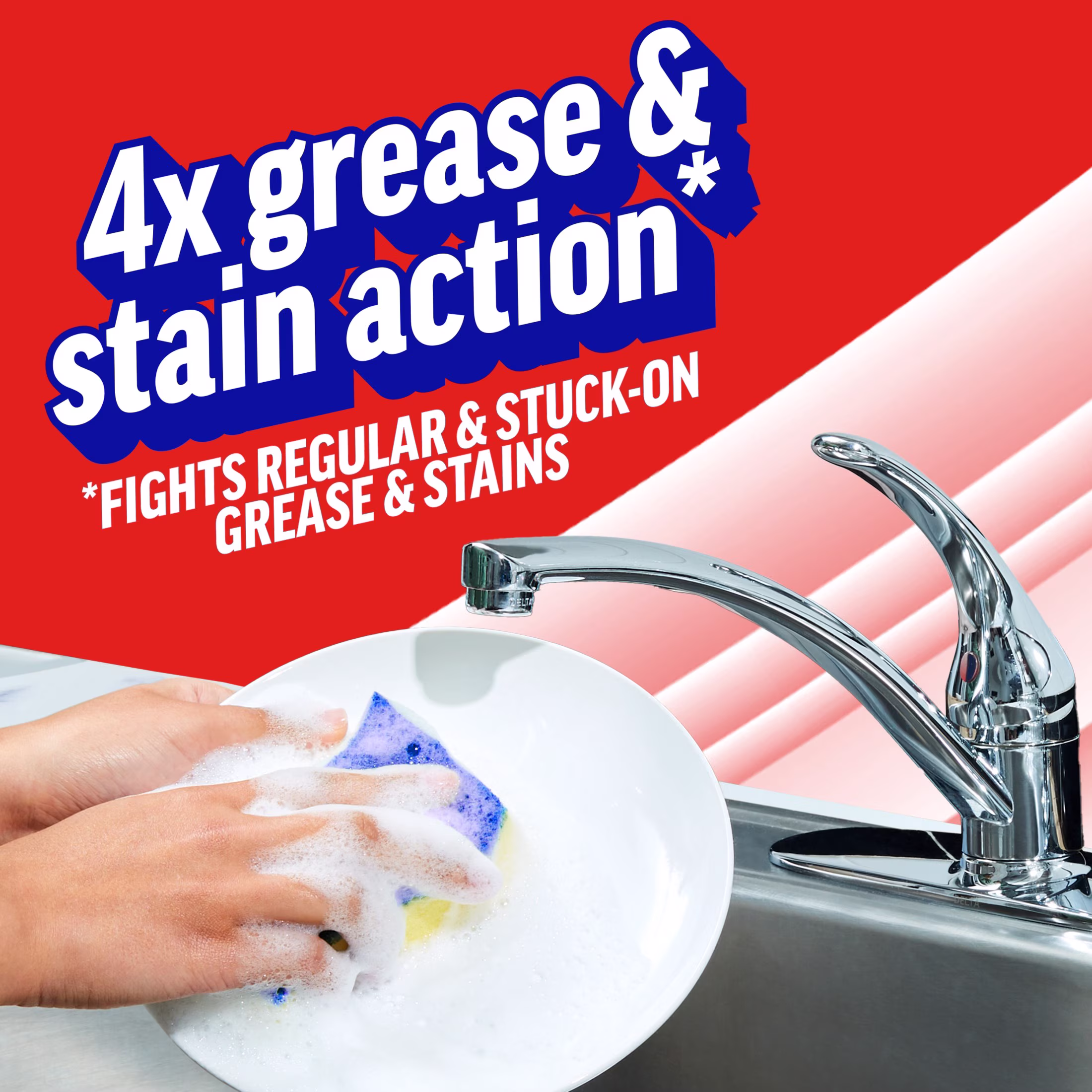 Ajax Ultra Liquid Dish Soap, Super Degreaser, Mess-Free, Easy-Flip Cap, Lemon Scent, 28 fl oz