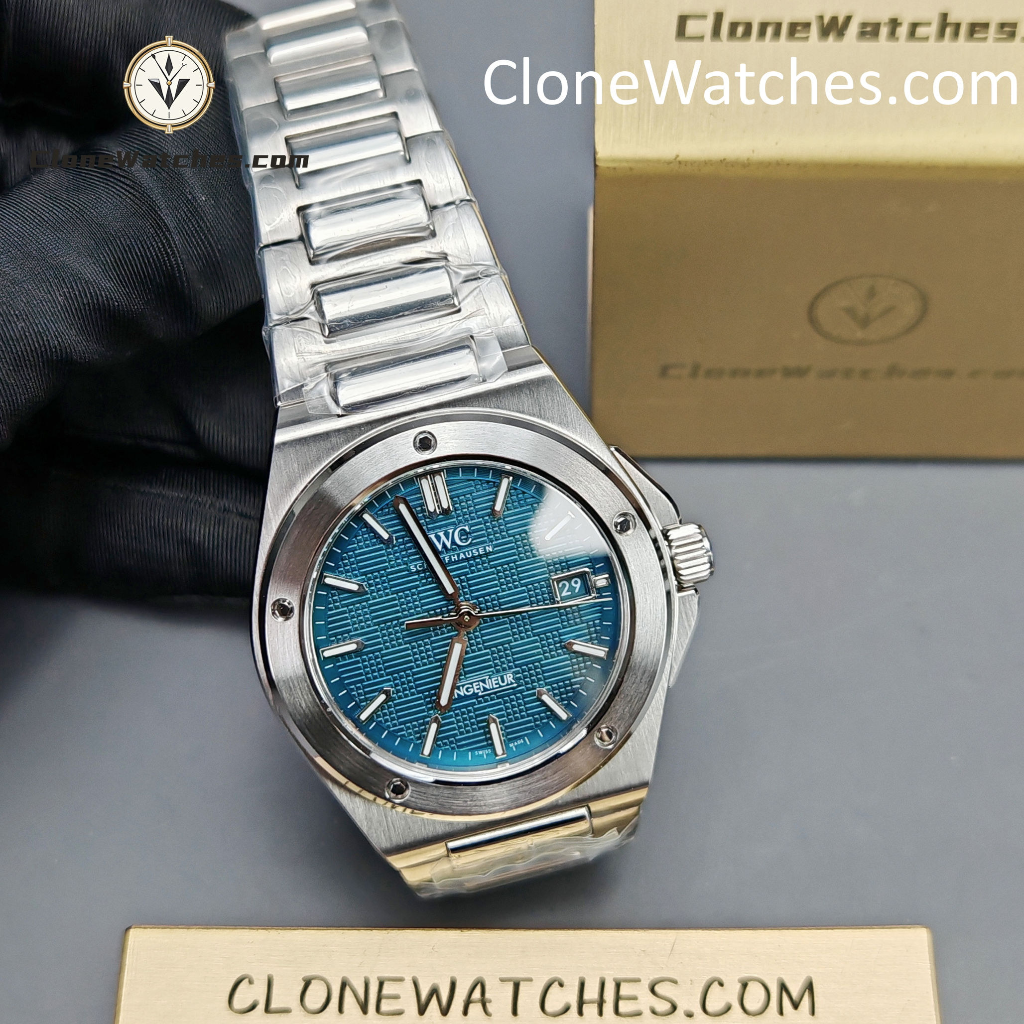 IWC Super Clone Watches 1:1 IW328903 Ingenieur Automatic 40 Aqua Dial