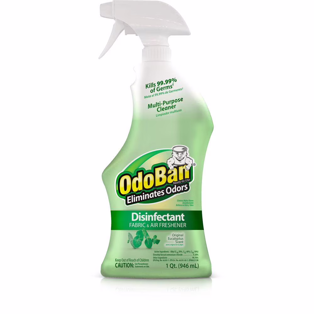 Odoban Eucalyptus Scent Mold and Mildew Odor Eliminator 32 oz. Liquid - Case Of: 6;