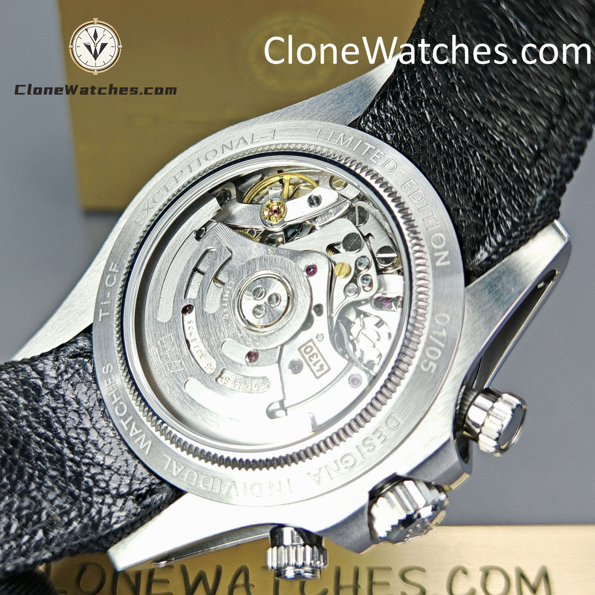 Modified Super Clone Watches 1:1 DiW Rolex Daytona NTPT Carbon “EXCEPTIONAL-1”
