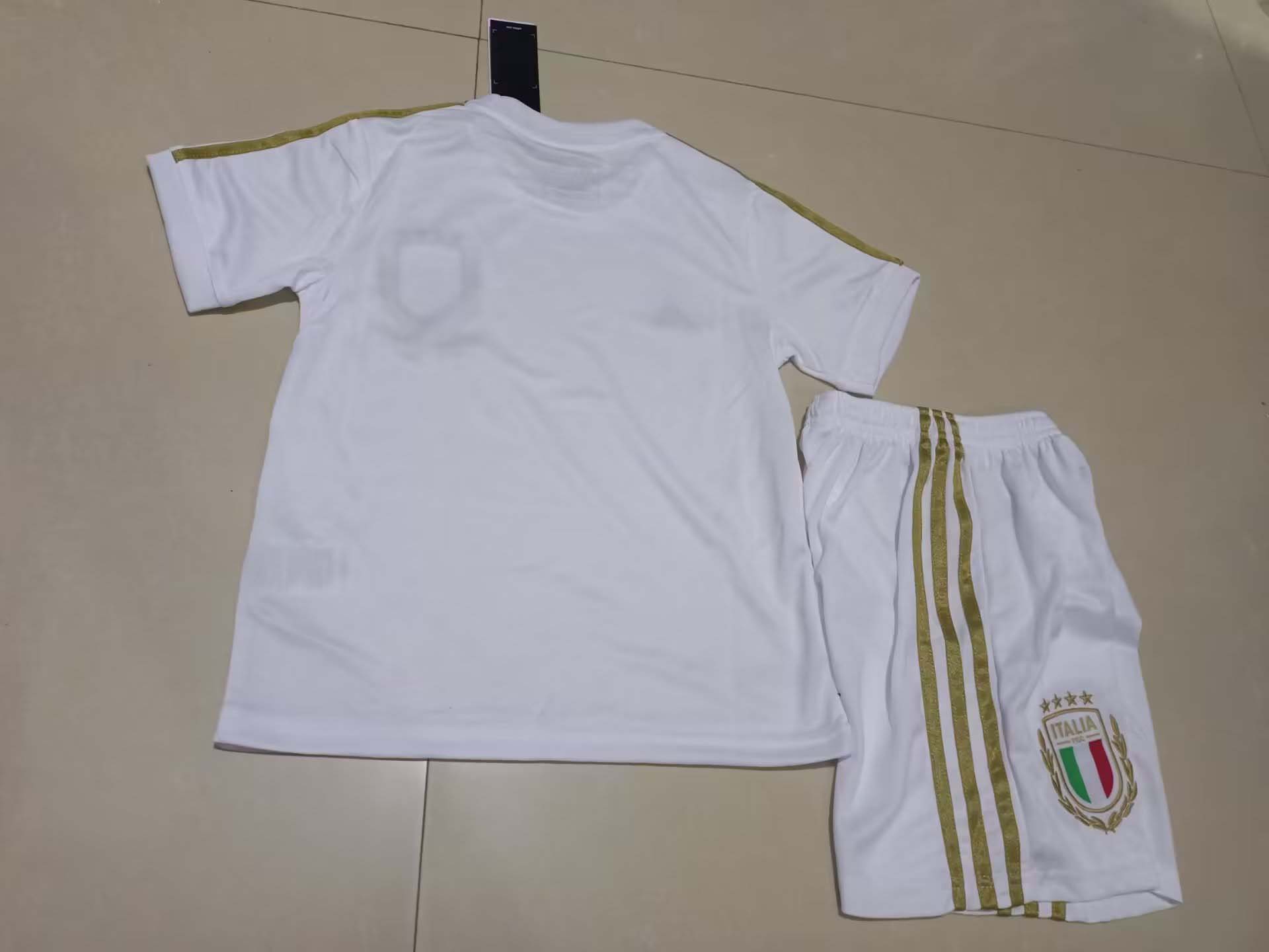 2023 Italy 125th Anniversary White Soccer Shirt Kids Size