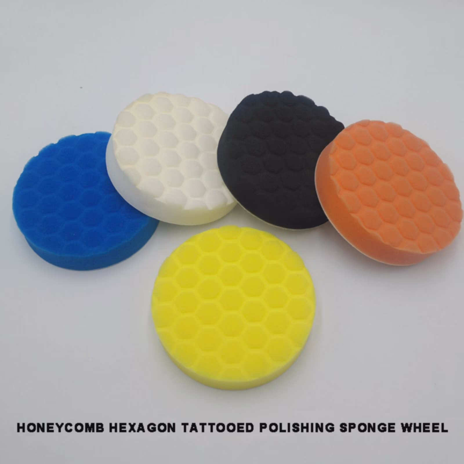 Buffing Polishing Pads - Qyaukm 5-Piece 5 Inch Buffing Polishing Pad Kit, Hook & Loop Sponge Pads for Car Buffer Polisher, Cutting & Waxing