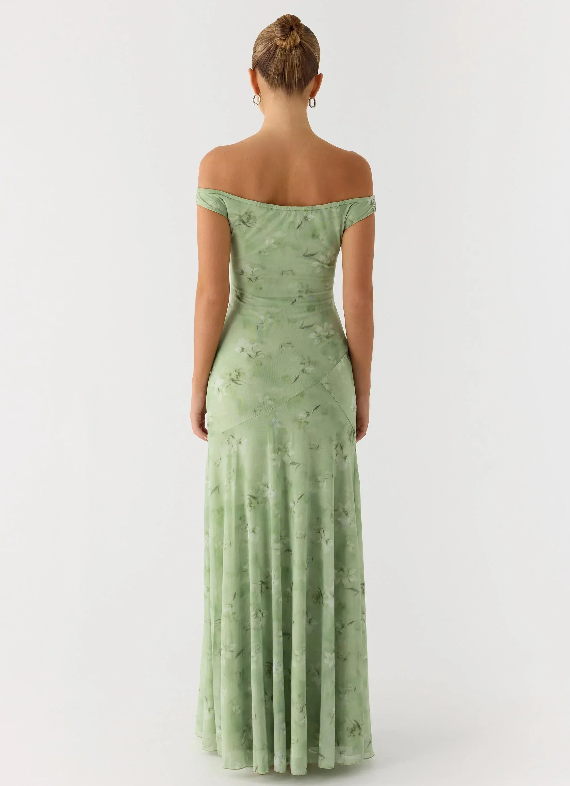 Wasting Time Maxi Dress - Blurred Lime