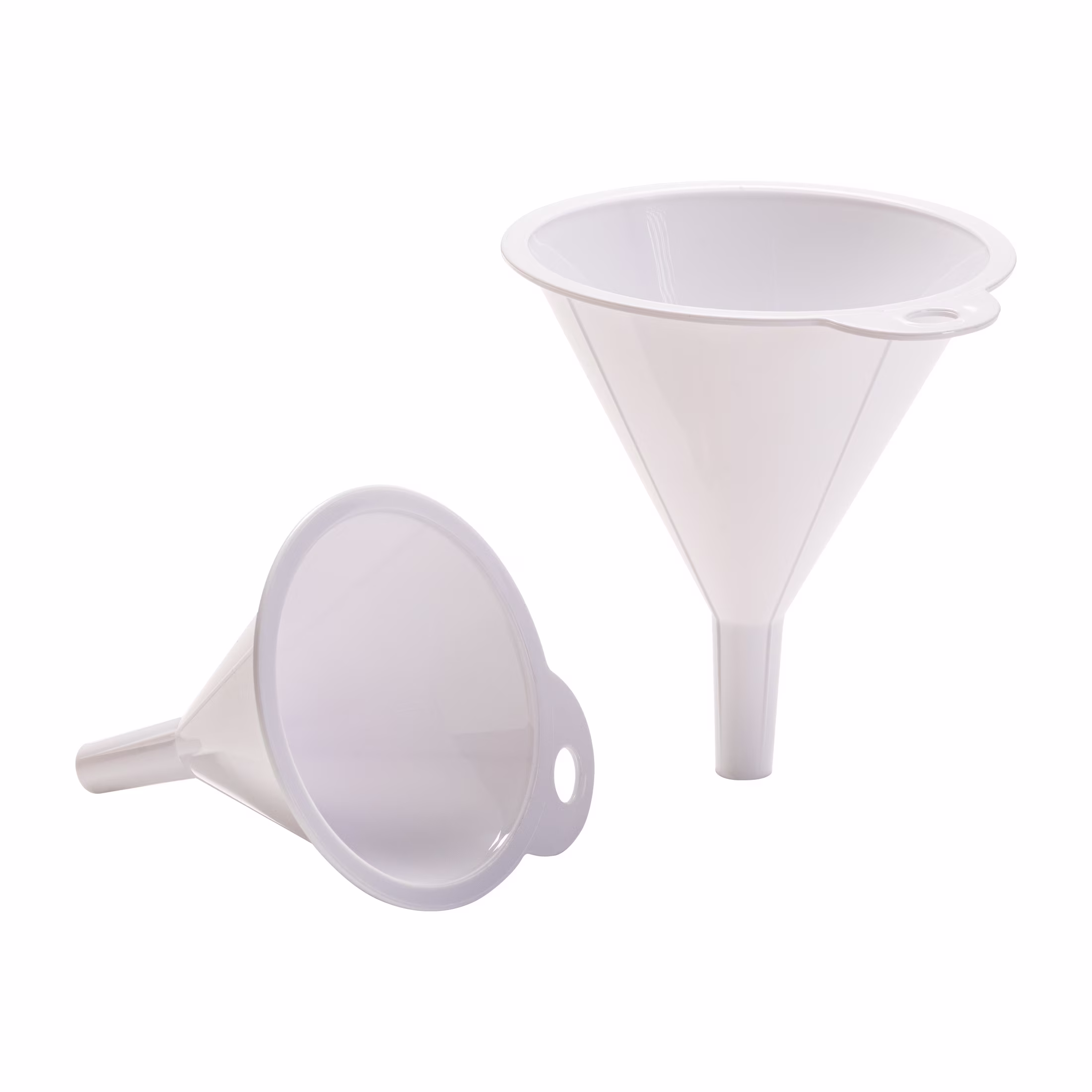 Mainstays 2-Piece Kitchen Funnel Set, White, Plastic