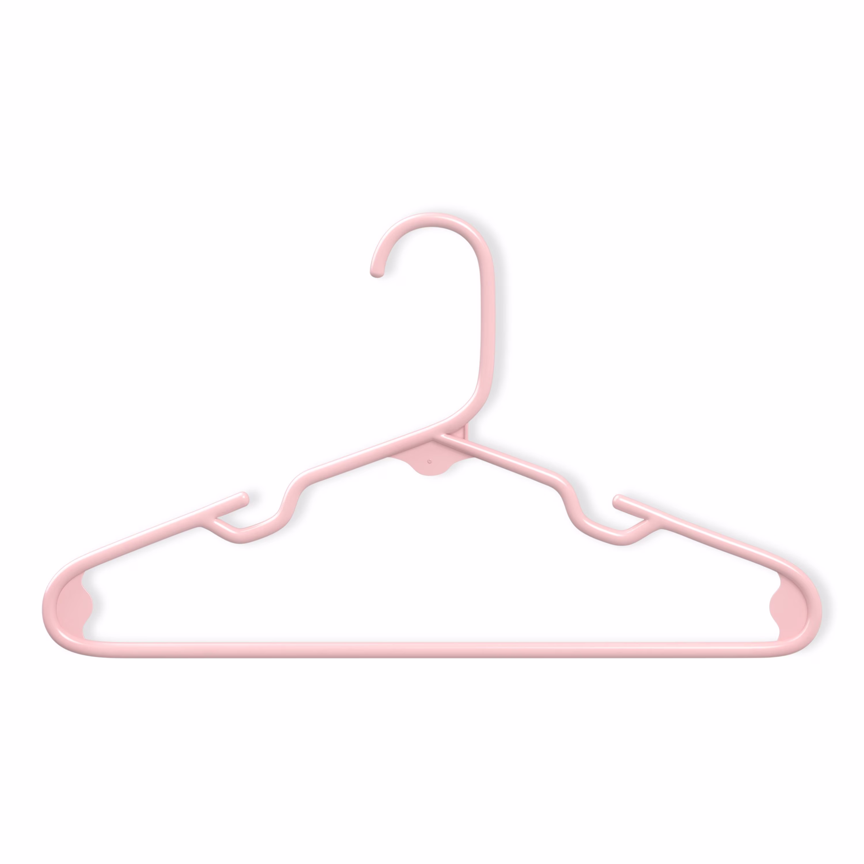 Mainstays Kids Pink Plastic Clothing Hangers, 10 Pack