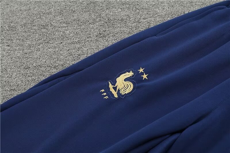 2022/2023 France long pull-up coat royal blue suit