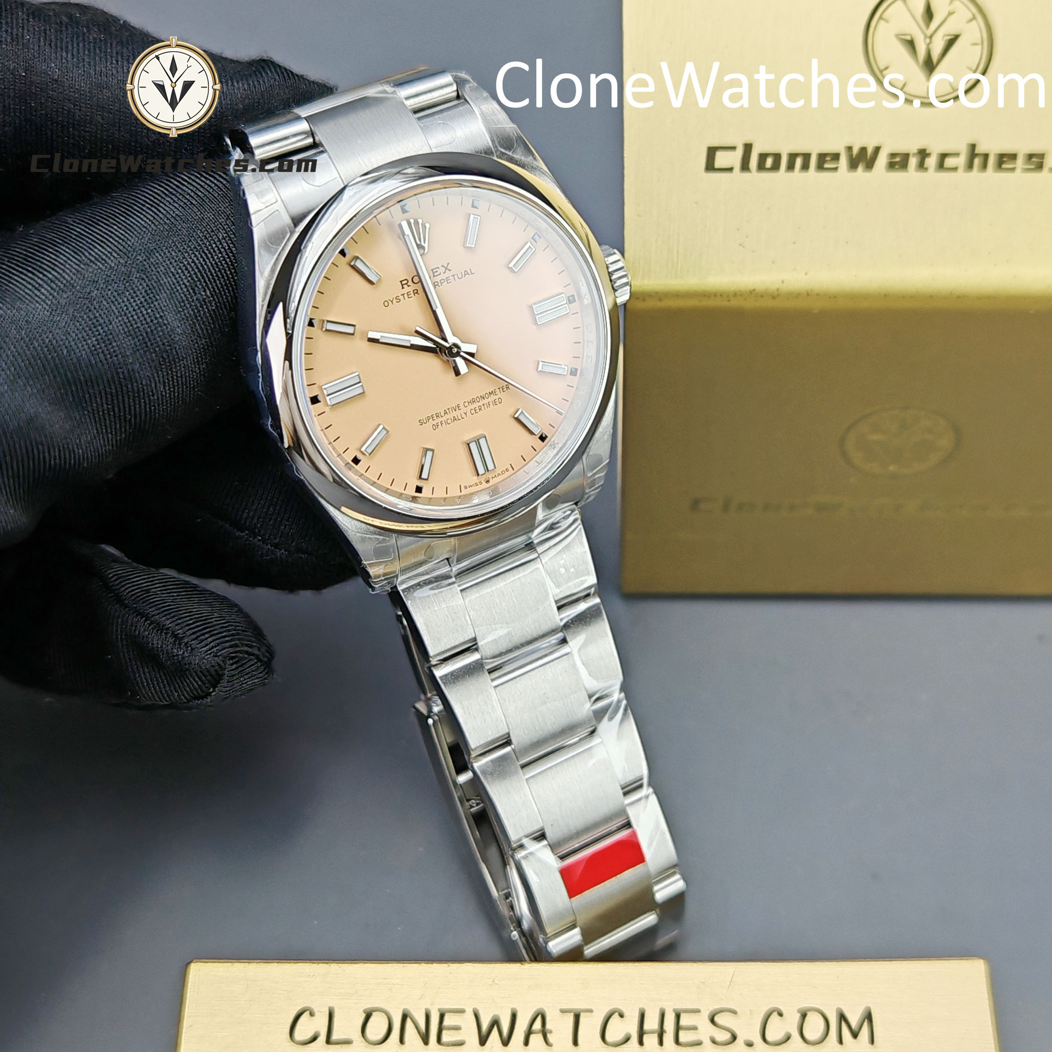 Rolex Super Clone Watches 1:1 Oyster Perpetual Yellow Dial 36mm M126000-0012 3230 Movement