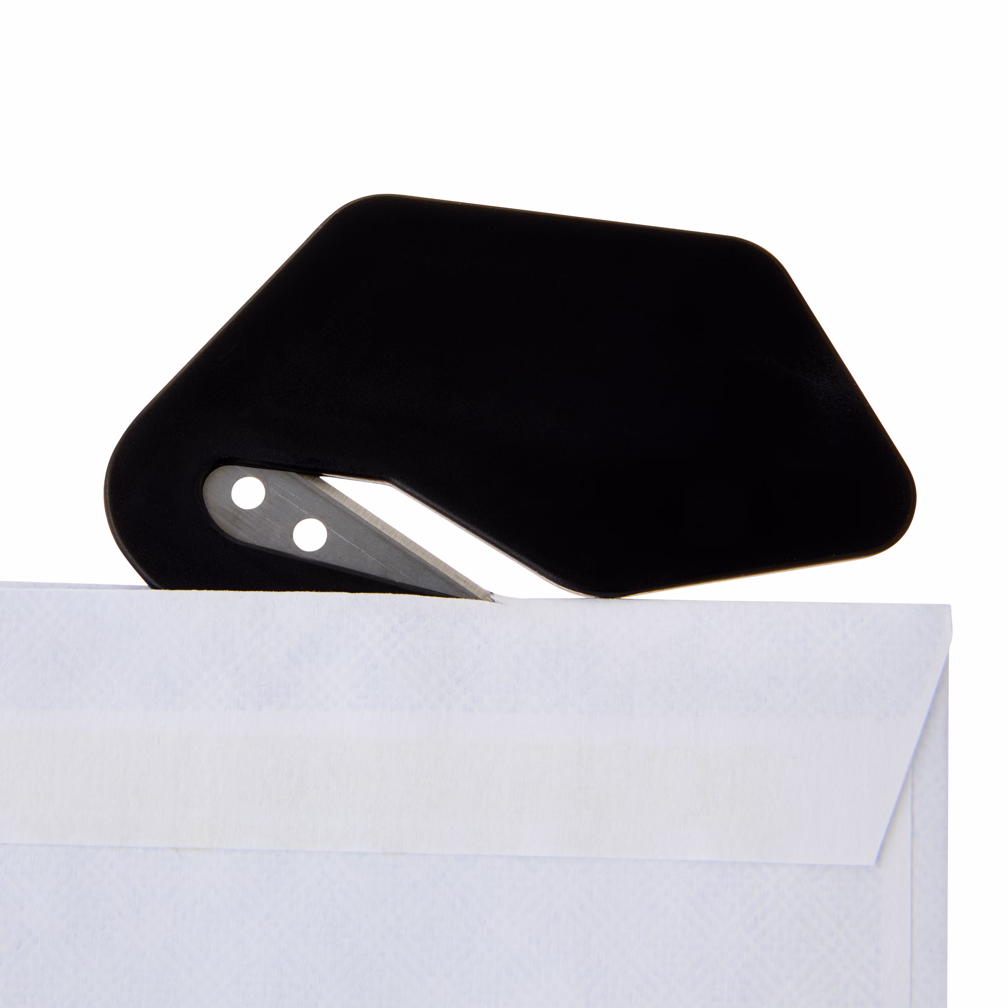 Pen+Gear Stainless Steel Blade Letter Opener, Black