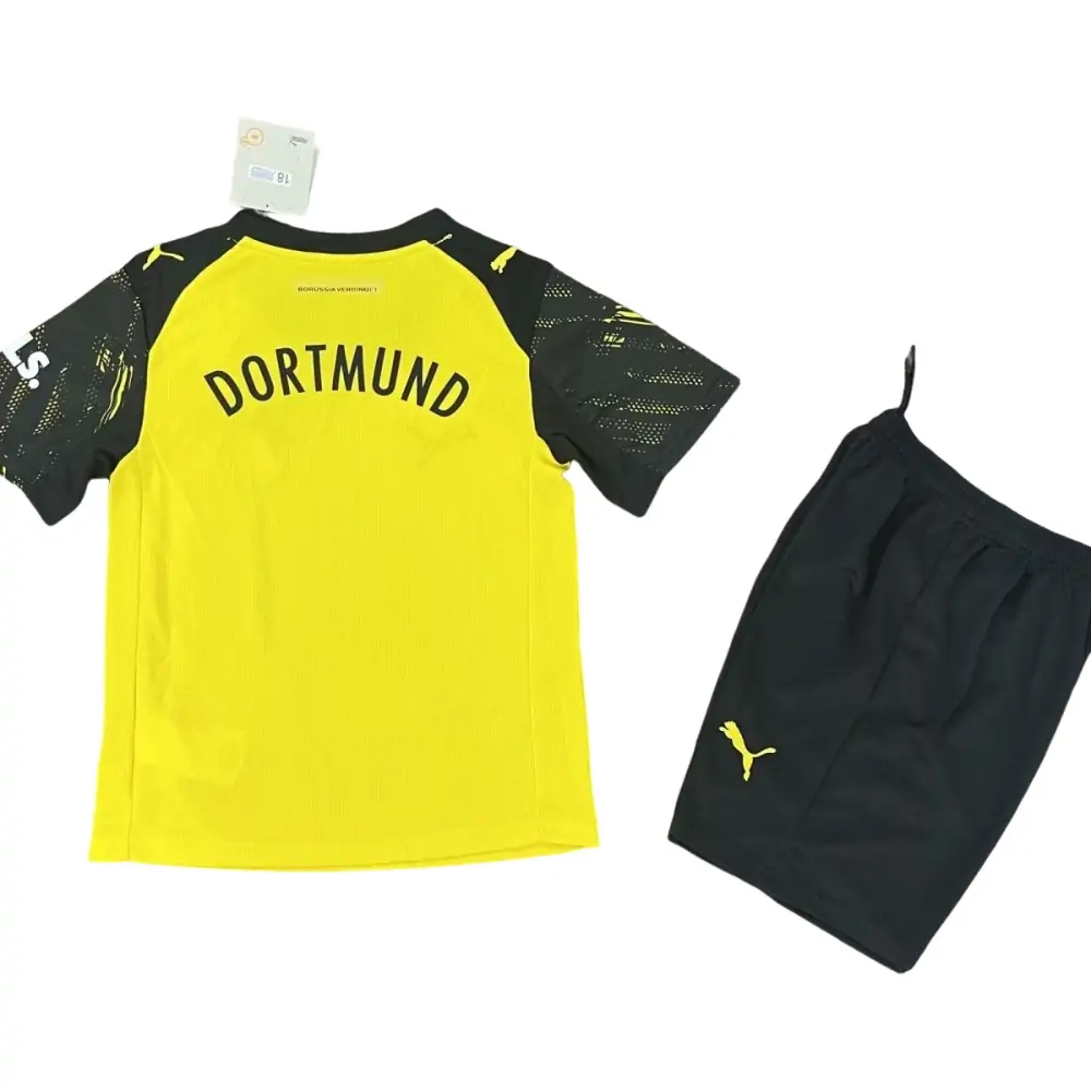 2025-26 Borussia Dortmund Home Jersey Children's Set - Fans Edition