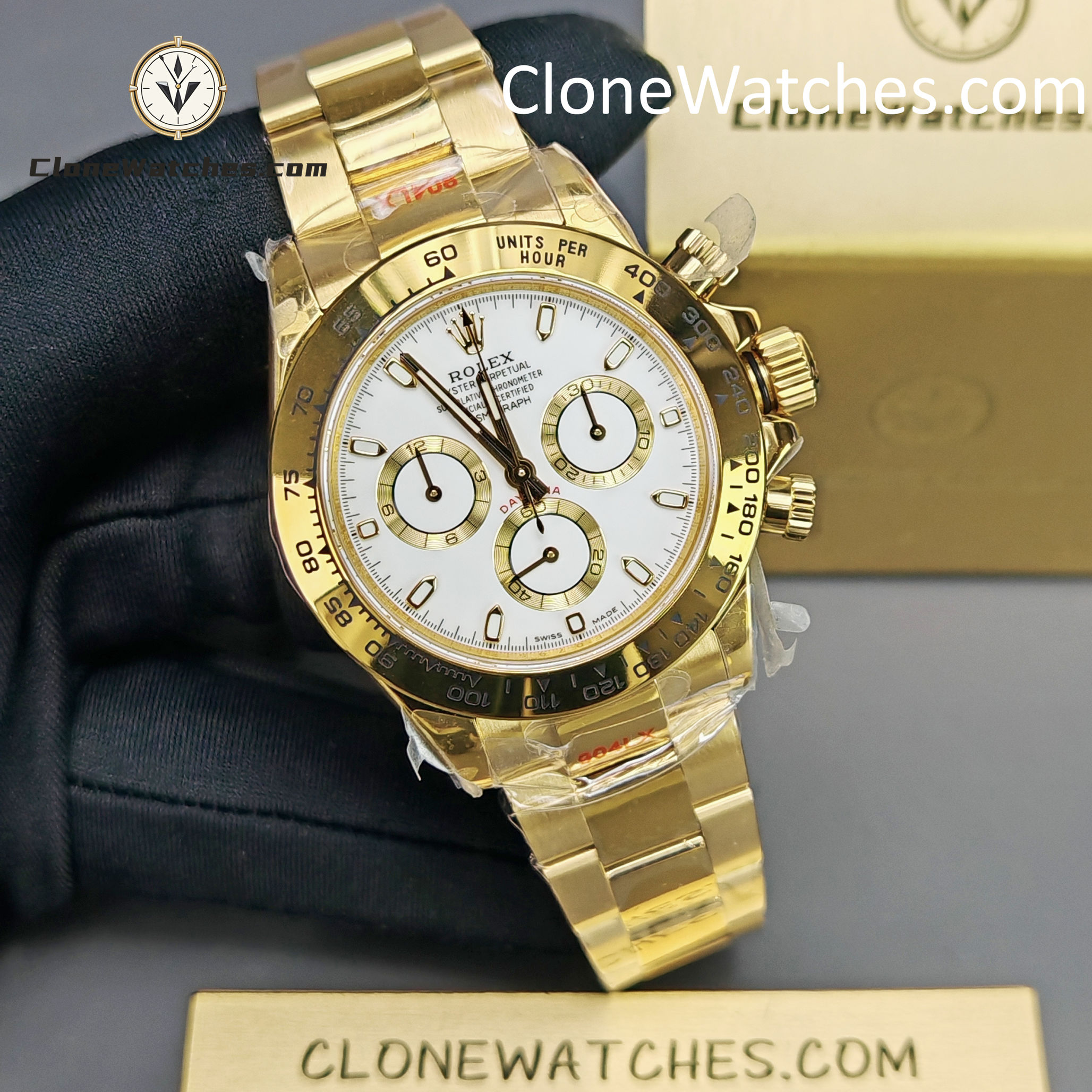 Rolex Super Clone Watches 1:1 Daytona White Dial m116508-0001 4130 Movement