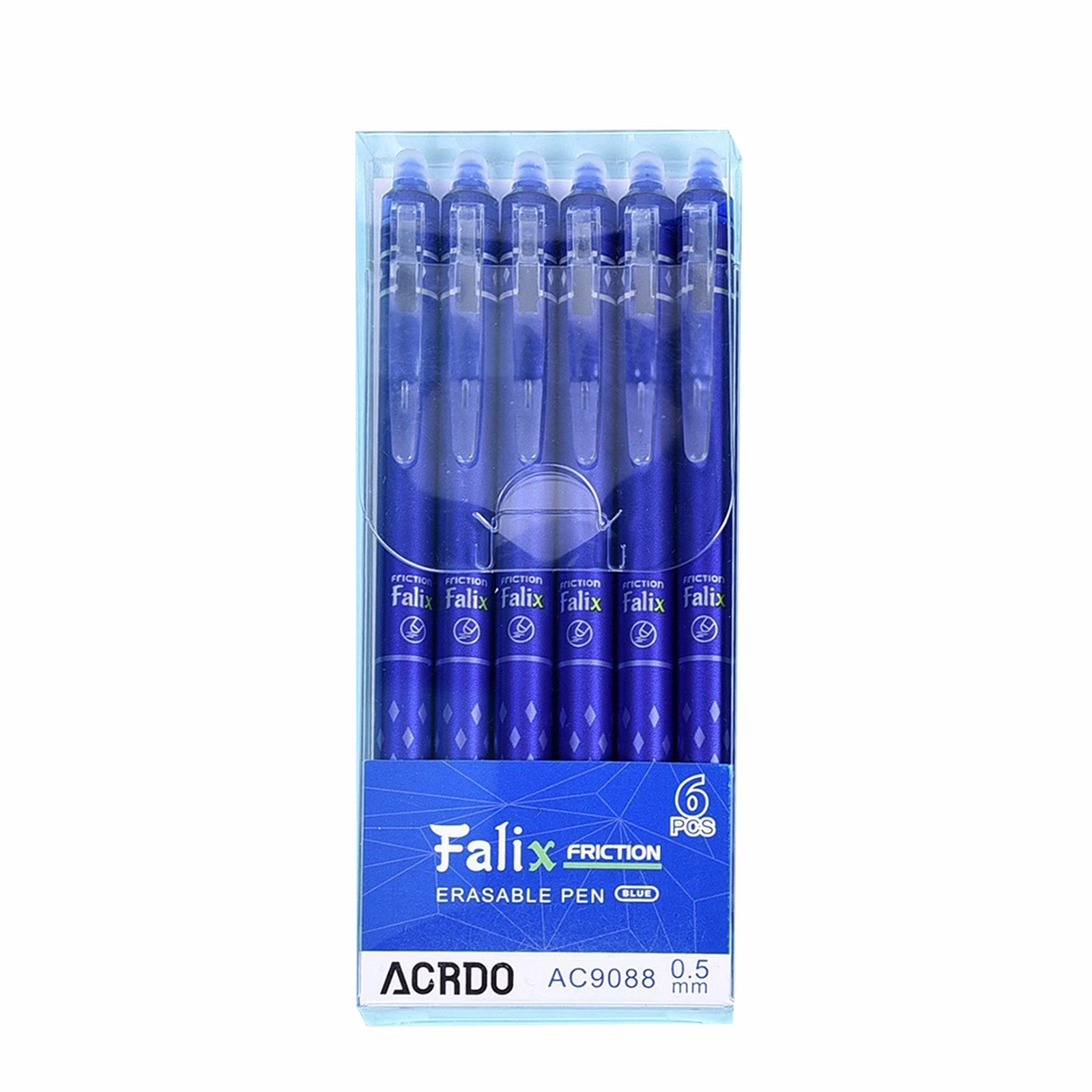 Erasable Gel Pens,6Pcs Retractable Erasable Pens Clicker,,Make Mistakes Disappear for Drawing Writing Planner,Blue Kilougeis