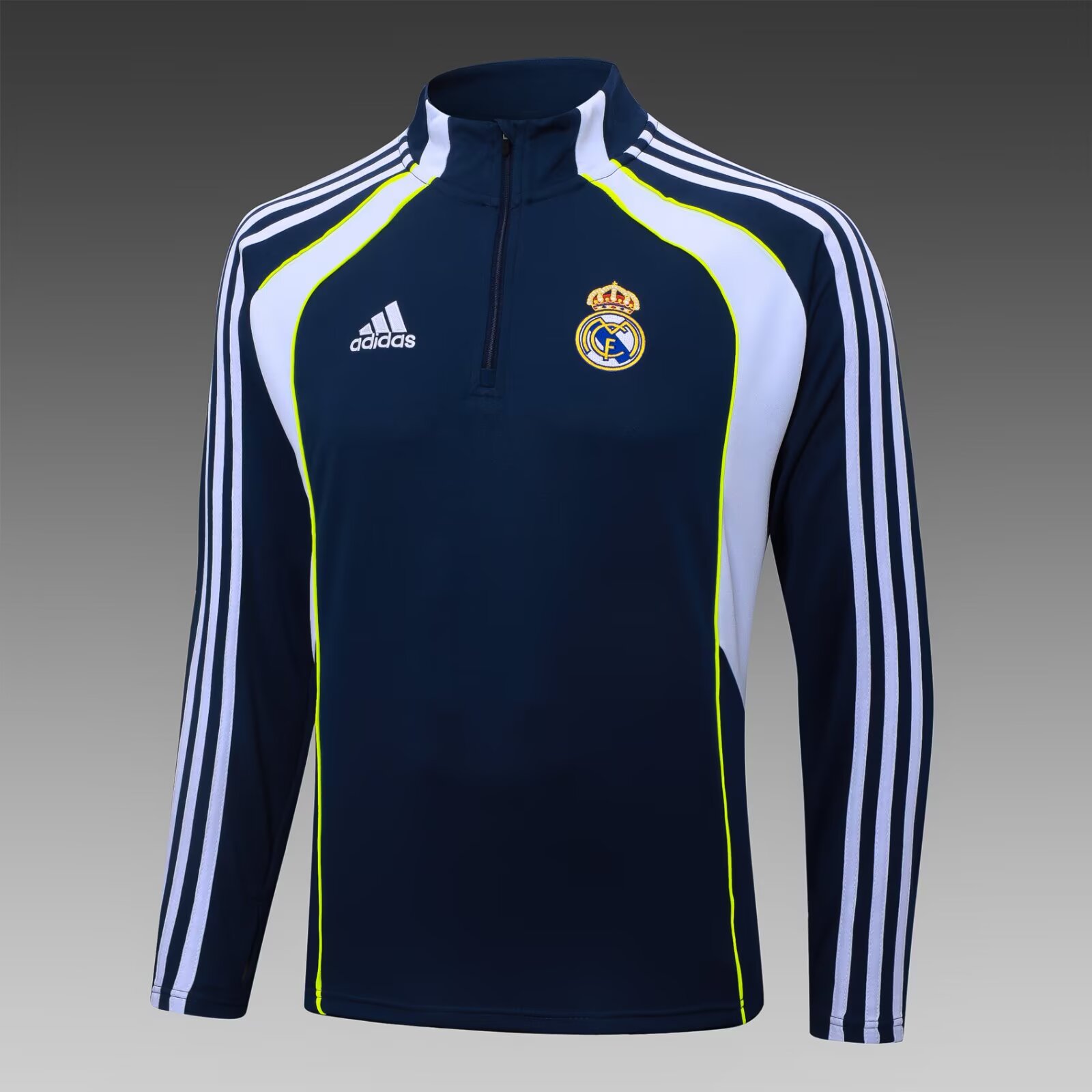 2025/26 Real Madrid Royal Blue Half-Zip Training Jersey