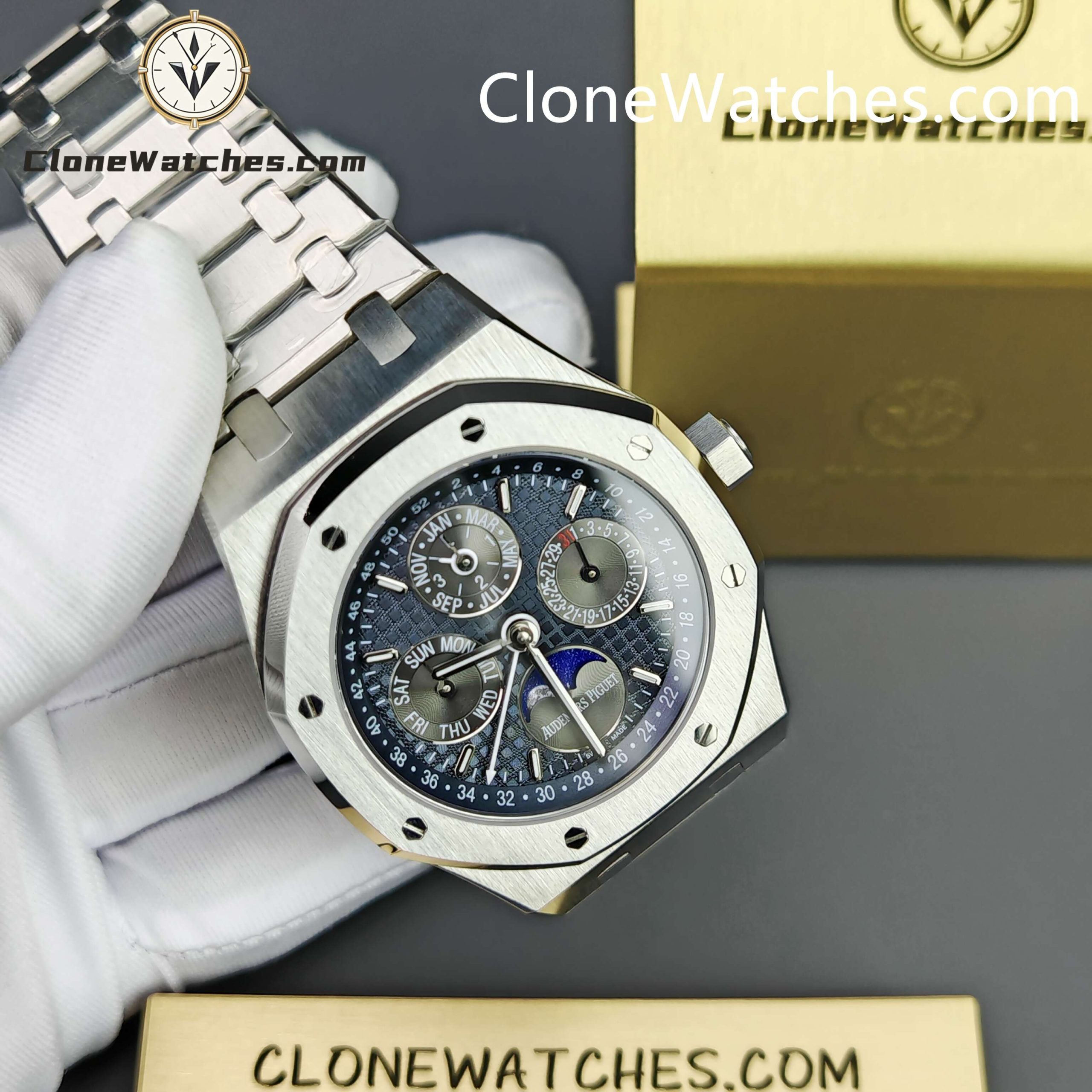 Audemars Piguet Super Clone Watches 1:1 Royal Oak Perpetual Calendar 26574ST 41MM