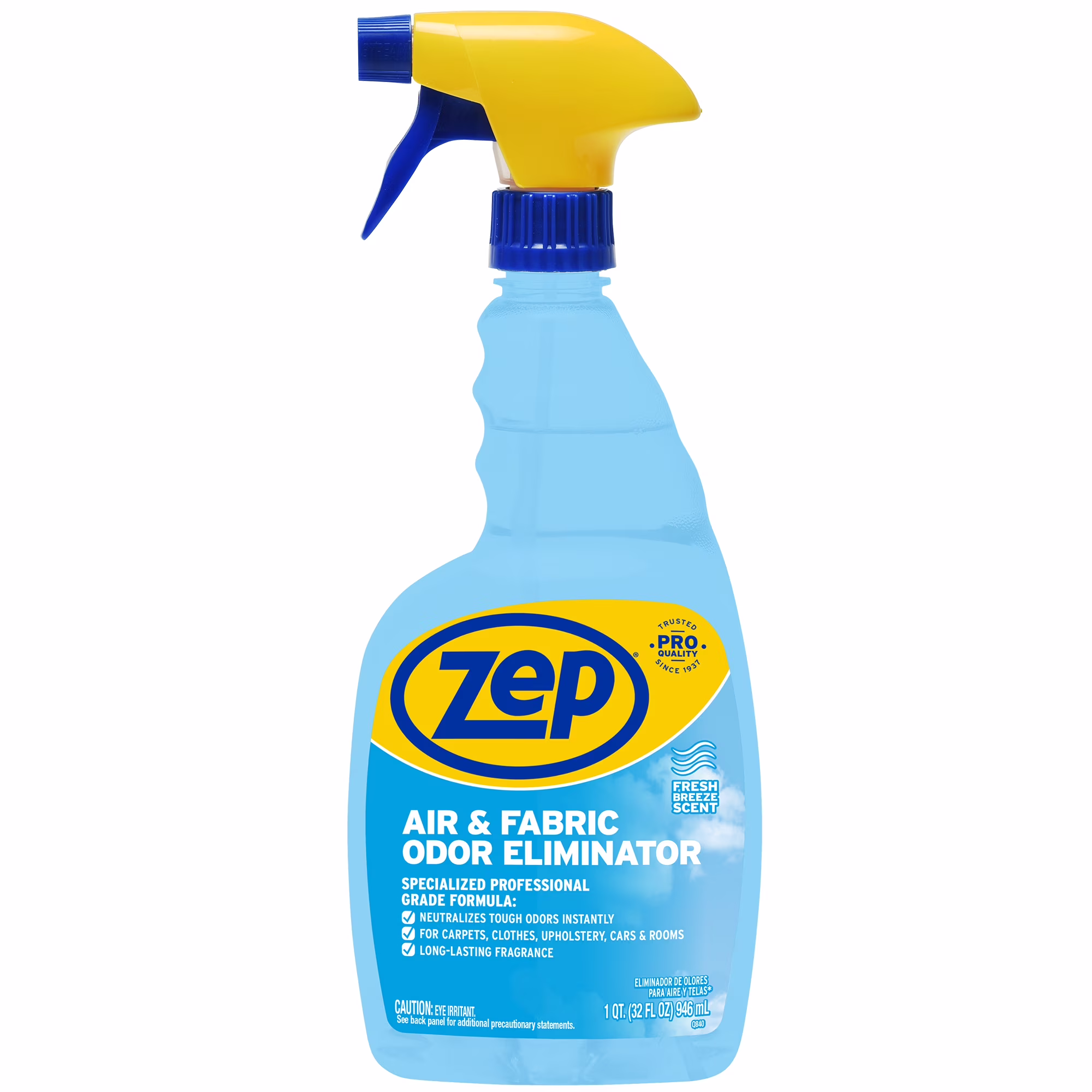 Zep Fresh Air and Fabric Odor Eliminator, Morning Dew Scent, 32 fl oz