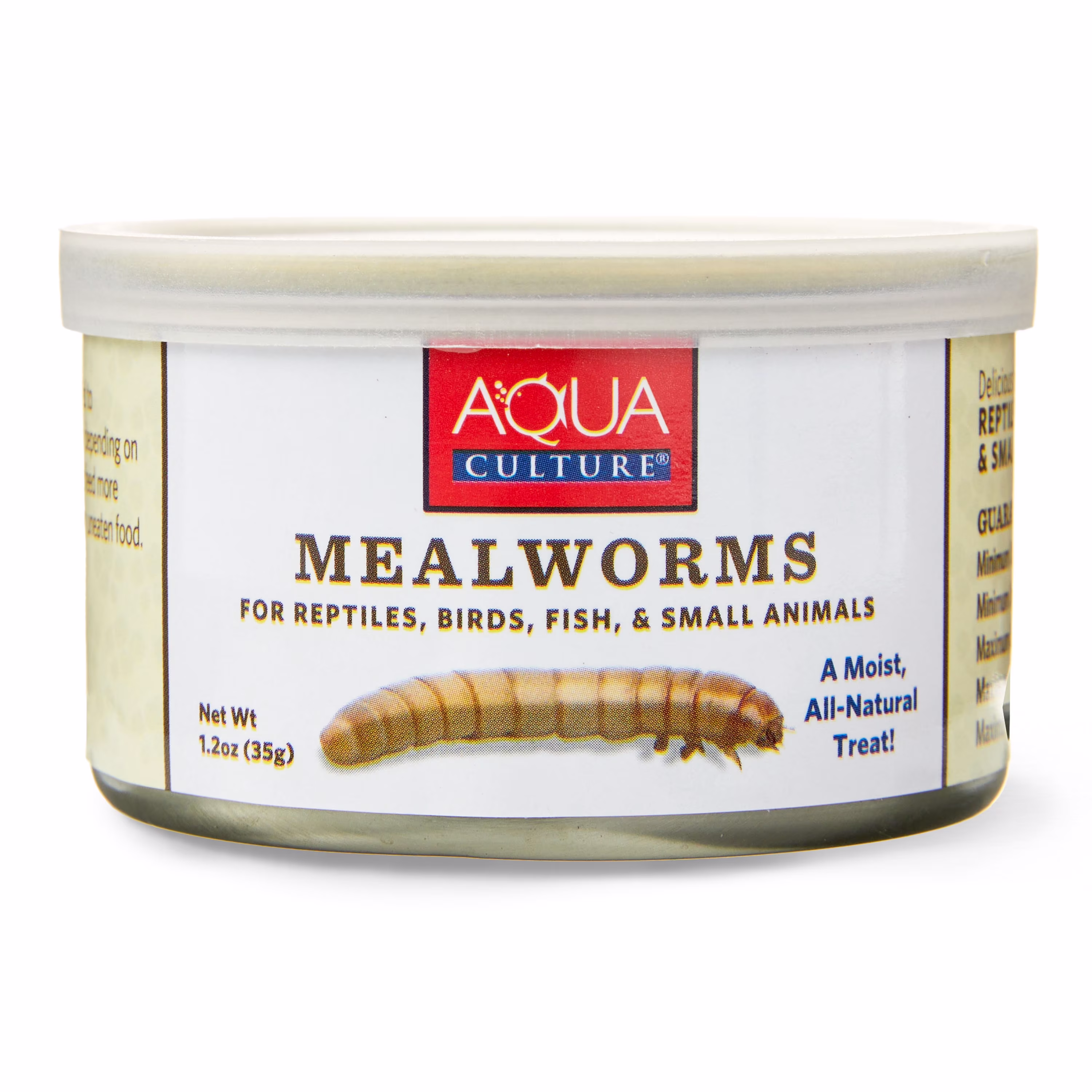 (2 pack) Aqua Culture Mealworms for Reptiles, Birds, Fish, and Small Animals, 1.2 oz