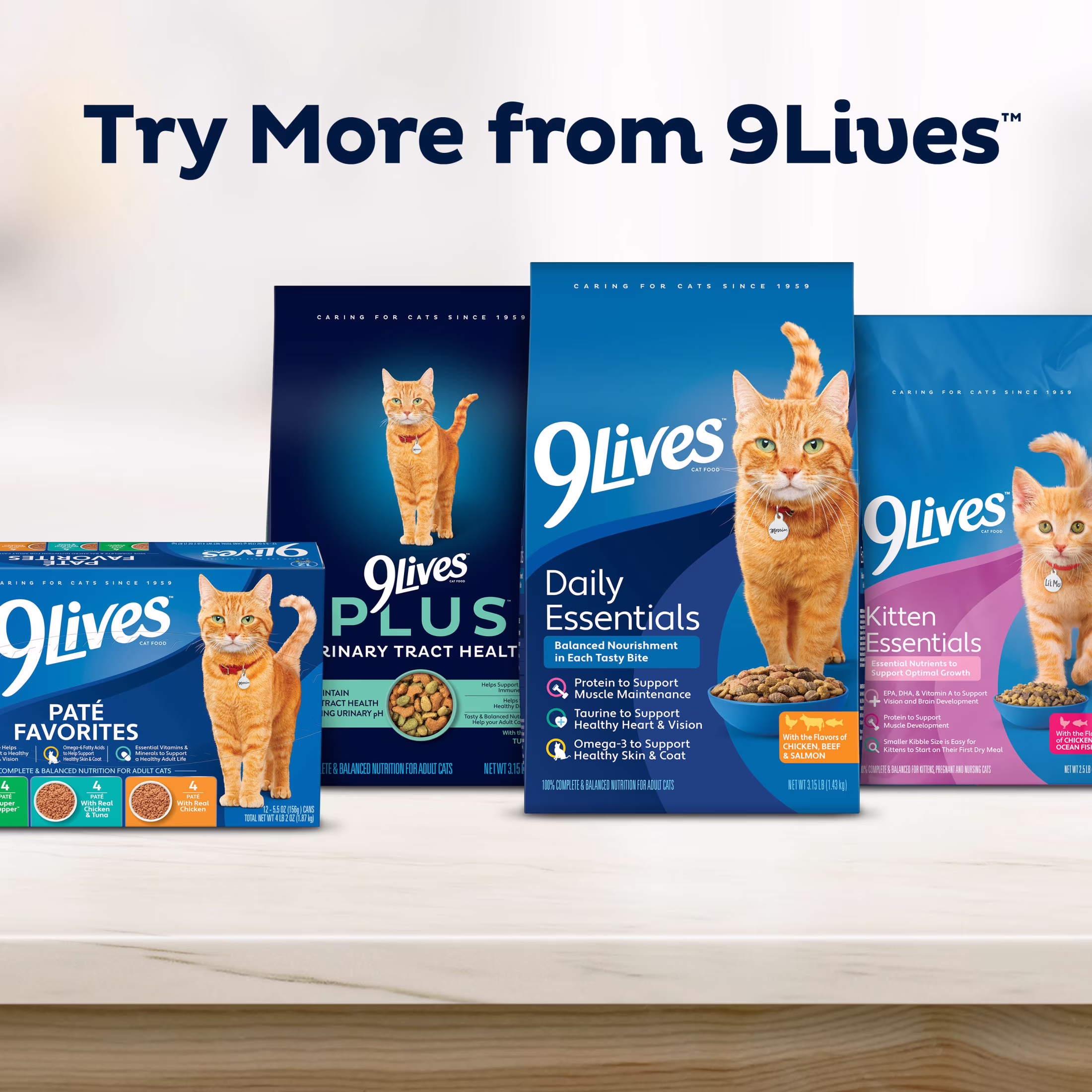 9Lives Cat Food Paté with Real Chicken & Tuna, 5.5 oz Can