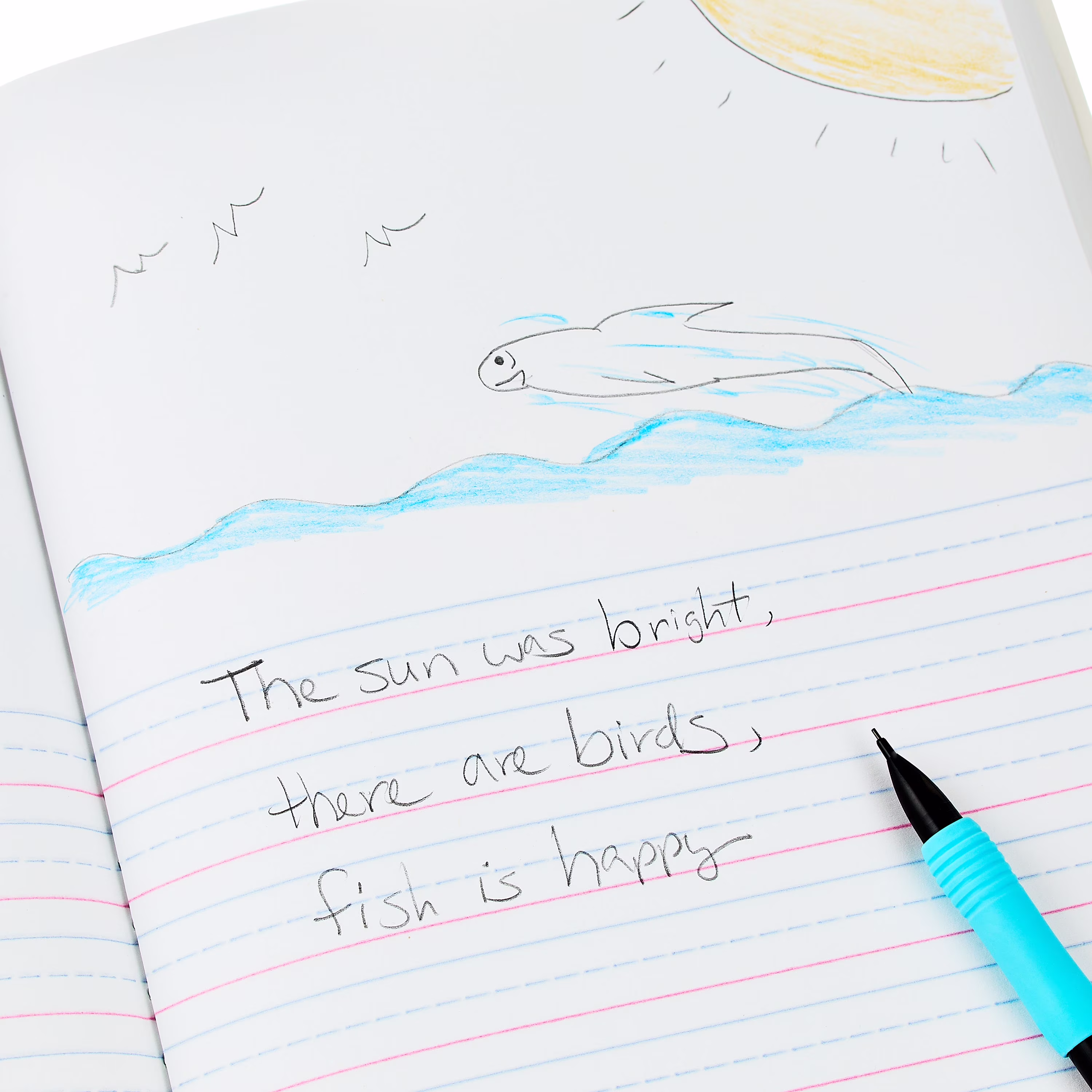 Spark Create Imagine Primary Journal, 100 Sheets, 9.75 in x 7.5 in, Half-Page Rule