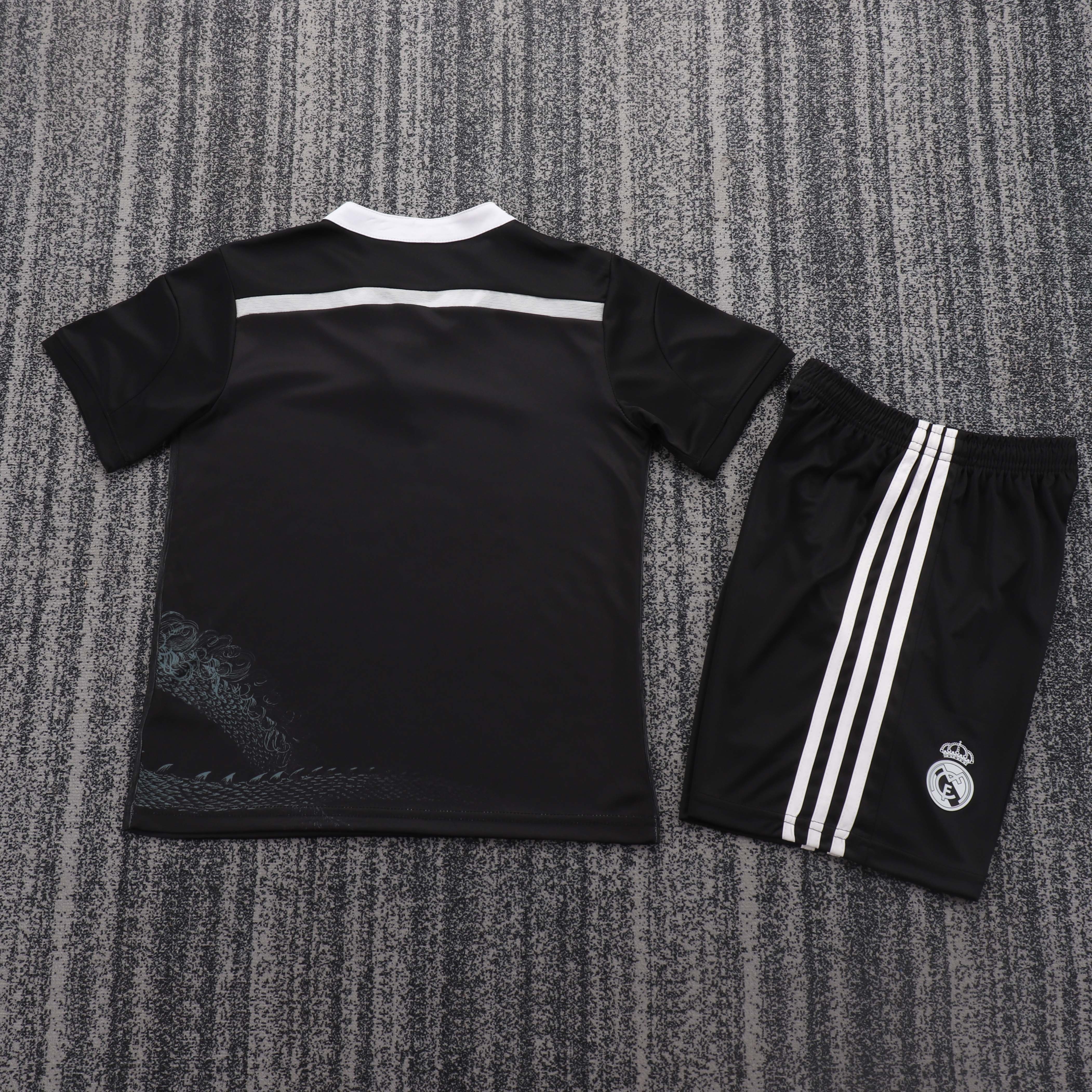 2014-15 Real Madrid Second Away Match Retro Children's Jersey Set - Fans Edition