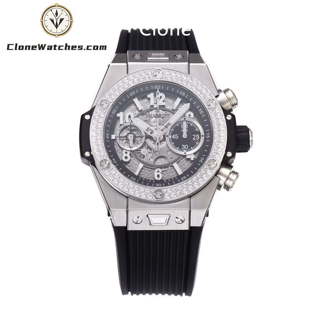 Hublot Super Clone Watches 1:1 Big Bang Unico Titanium Diamonds 42mm 441.NX.1171.RX.1104