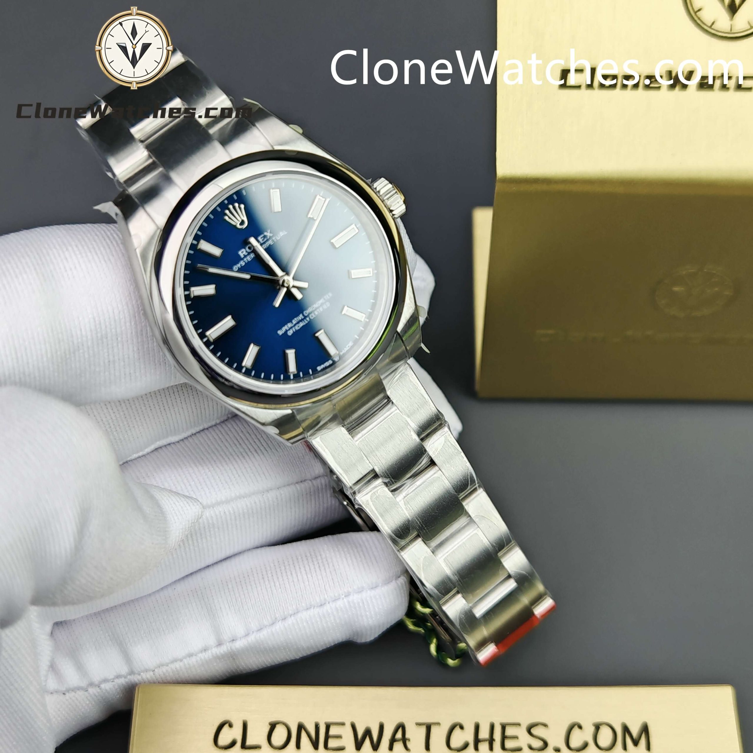 Rolex Super Clone Watches 1:1 Oyster Perpetual Blue Dial 31mm m277200-0003 2232 Movement