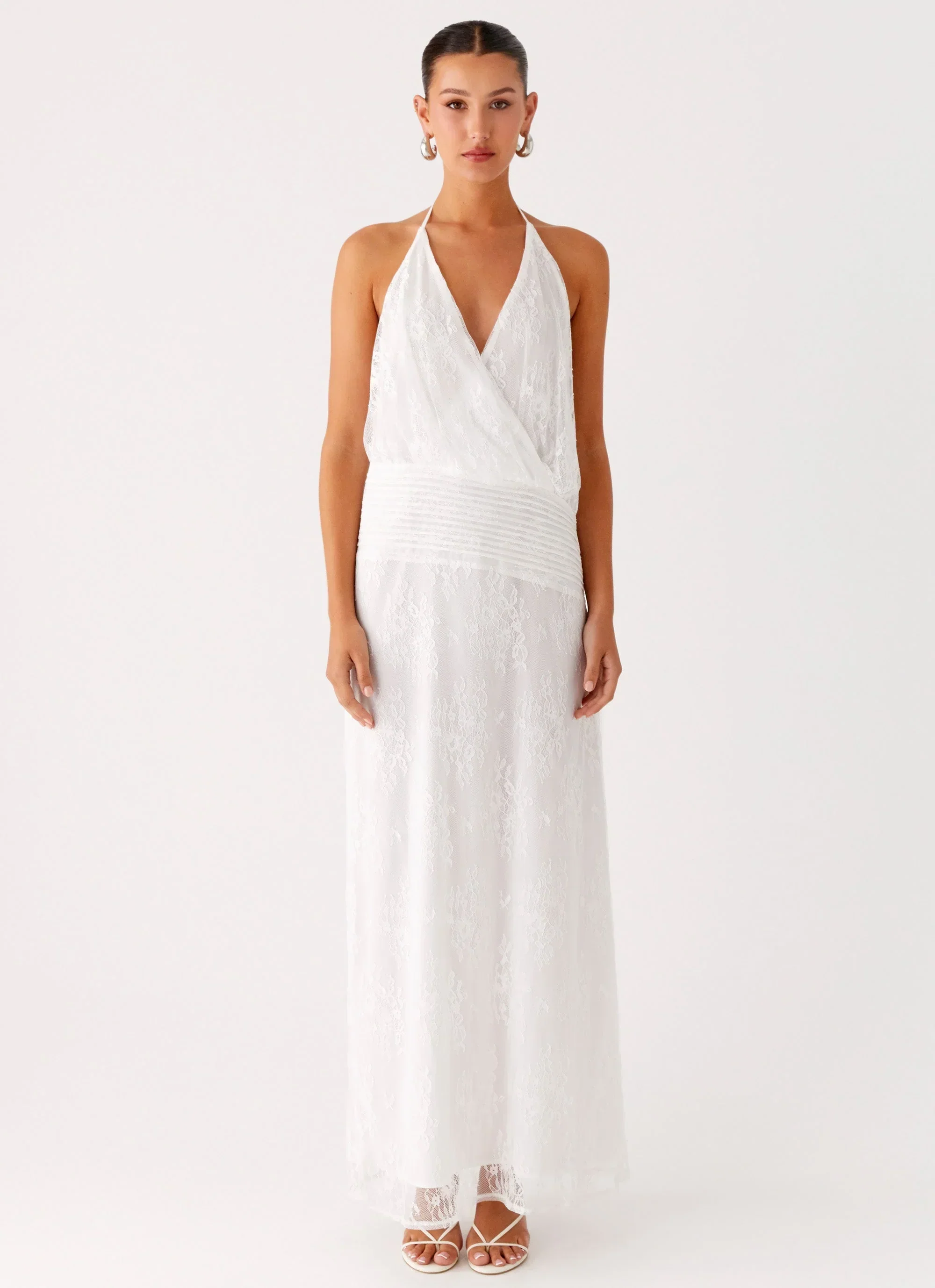 Reinhart Halter Maxi Dress - White
