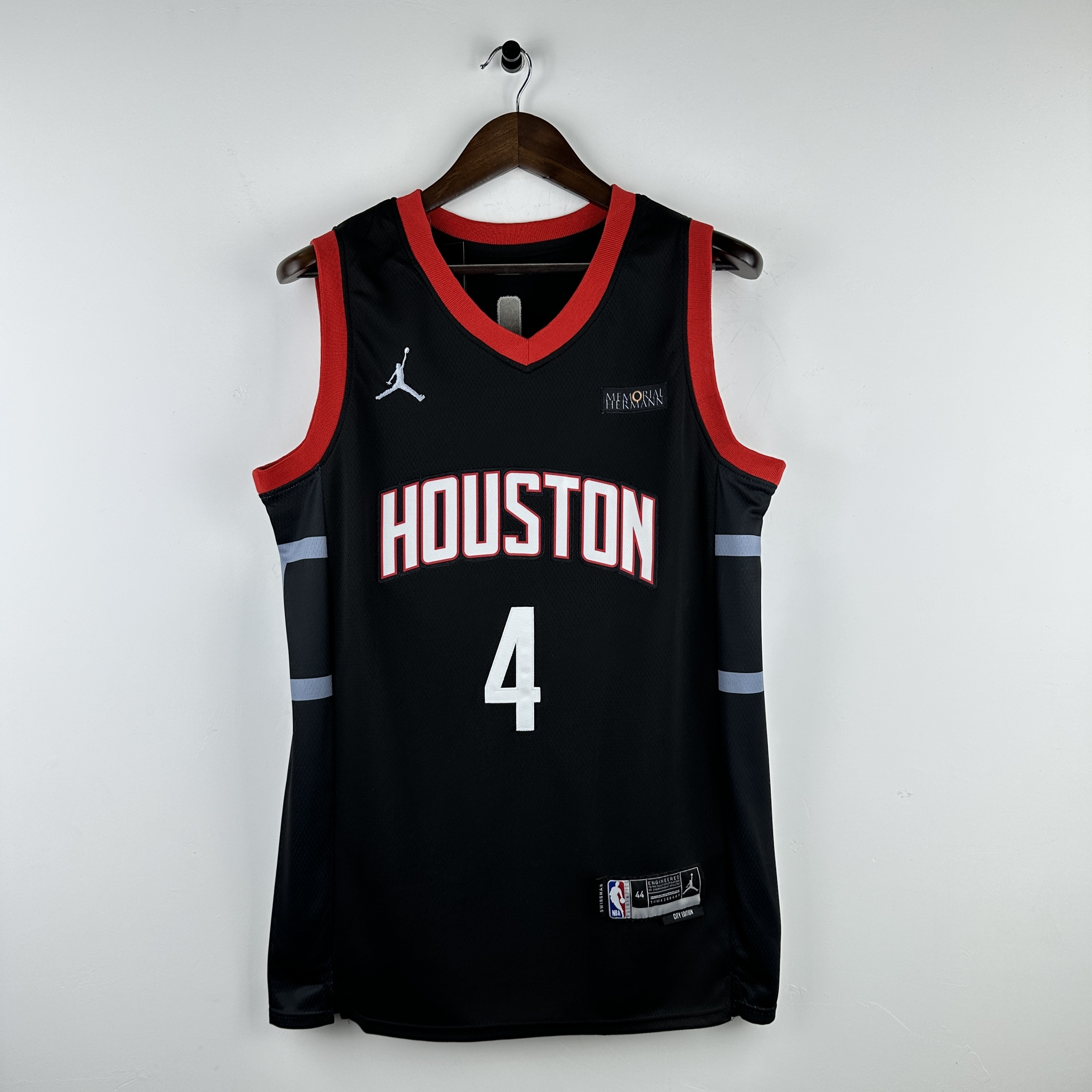 Embroidered 23rd season Rockets Jumpman style No. 4 Green