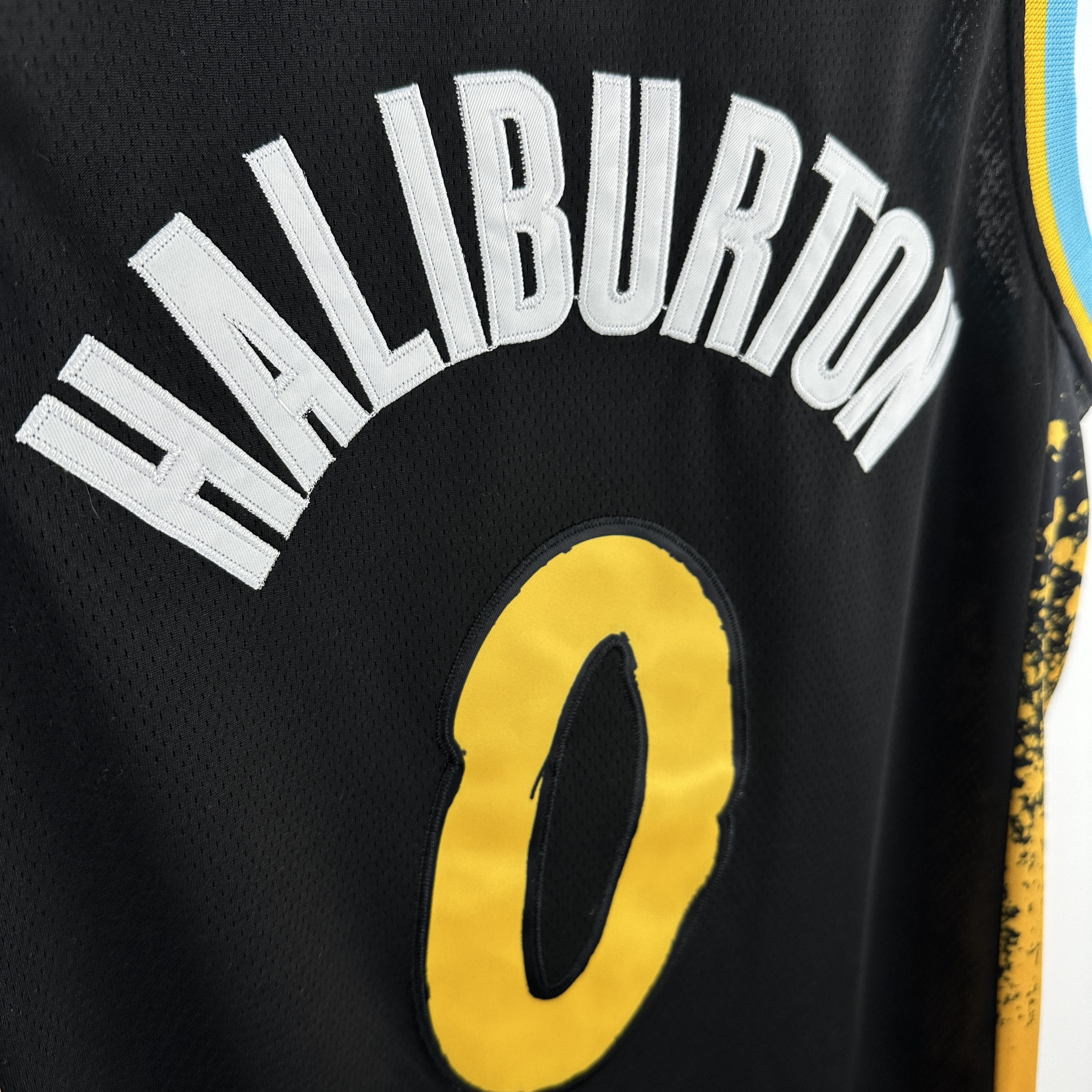 Embroidery 24 season Pacers City Edition No. 0 Haliburton