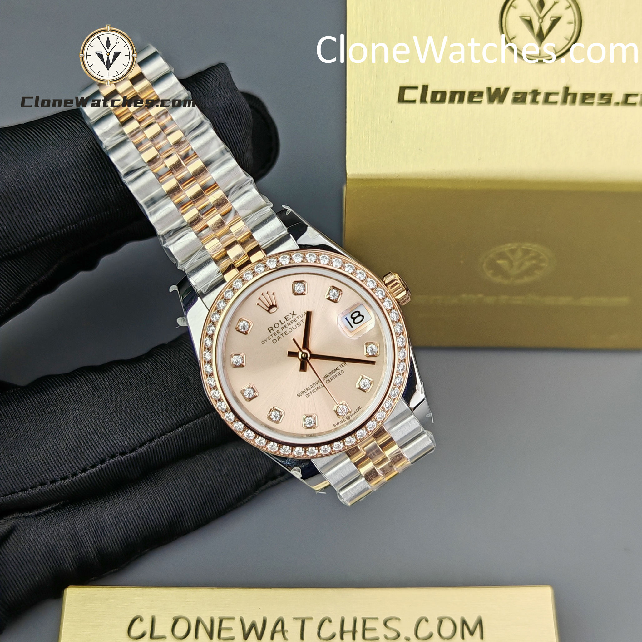 Rolex Super Clone Watches 1:1 DateJust m278381rbr-0024 Jubilee 31MM 2236 Movement