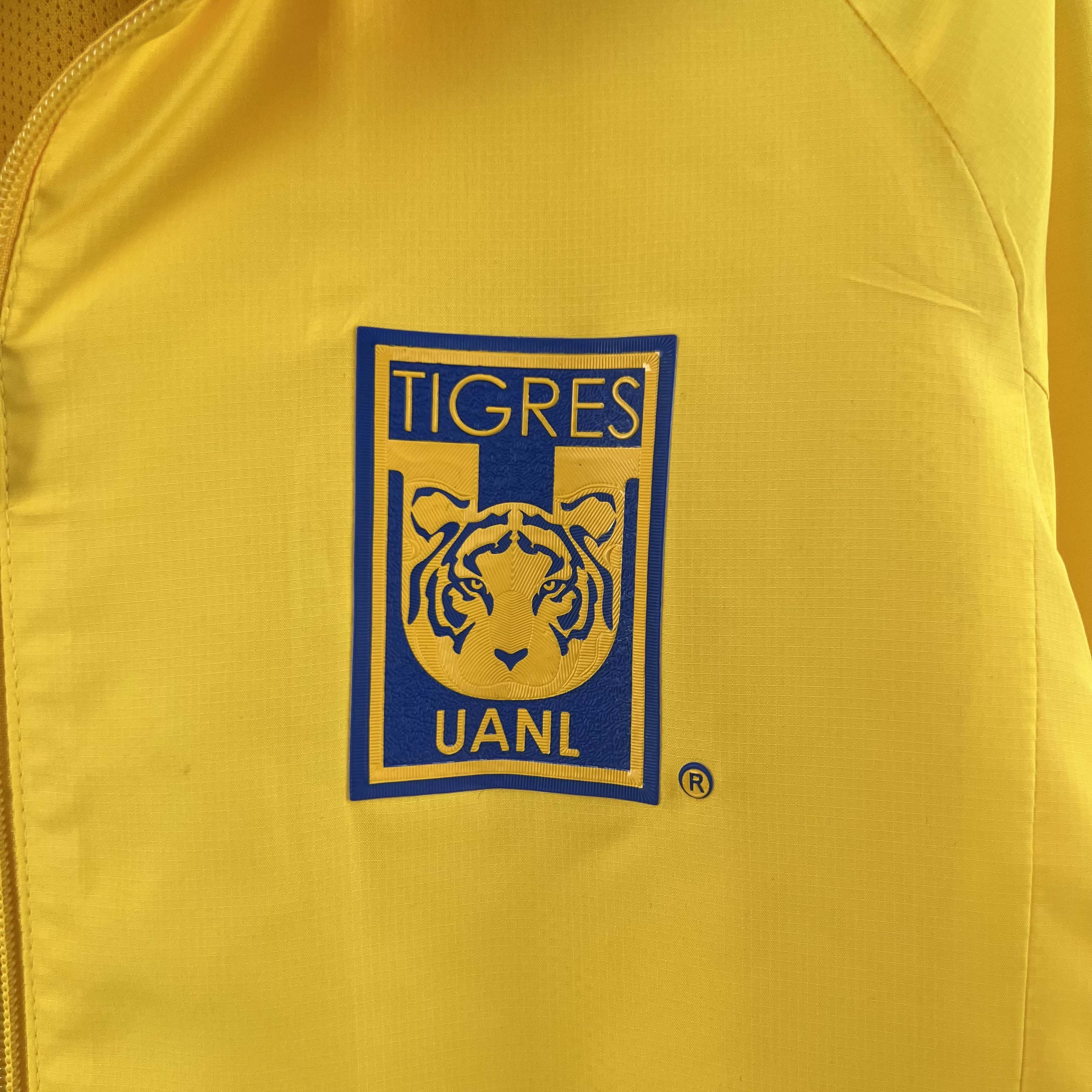2023/2024 Tigres Jersey Windbreaker yellow Soccer Jersey 1:1 Thai Quality