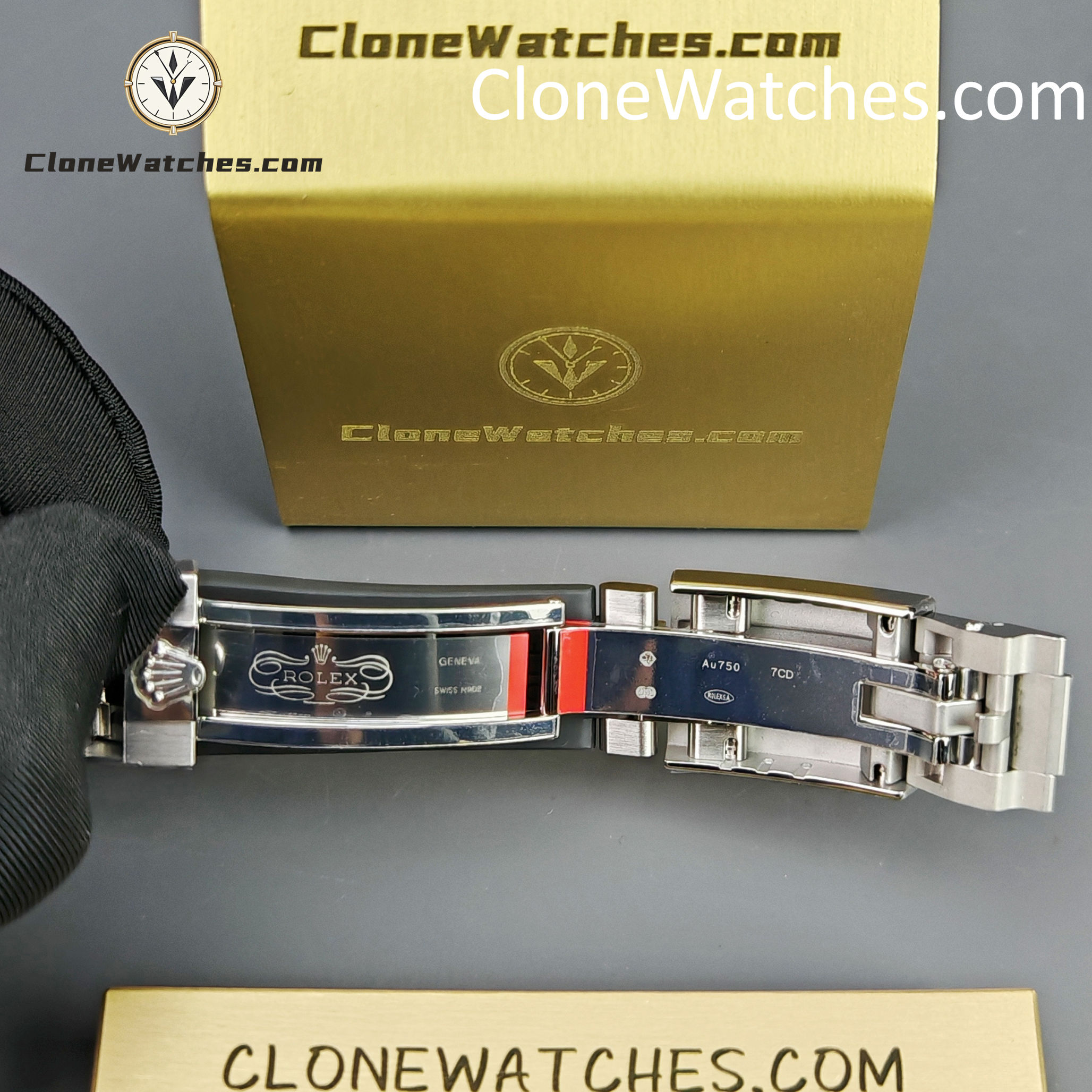 Rolex Super Clone Watches 1:1 Daytona Silver/Black Dial Rubber Strap M116519 4130 Movement