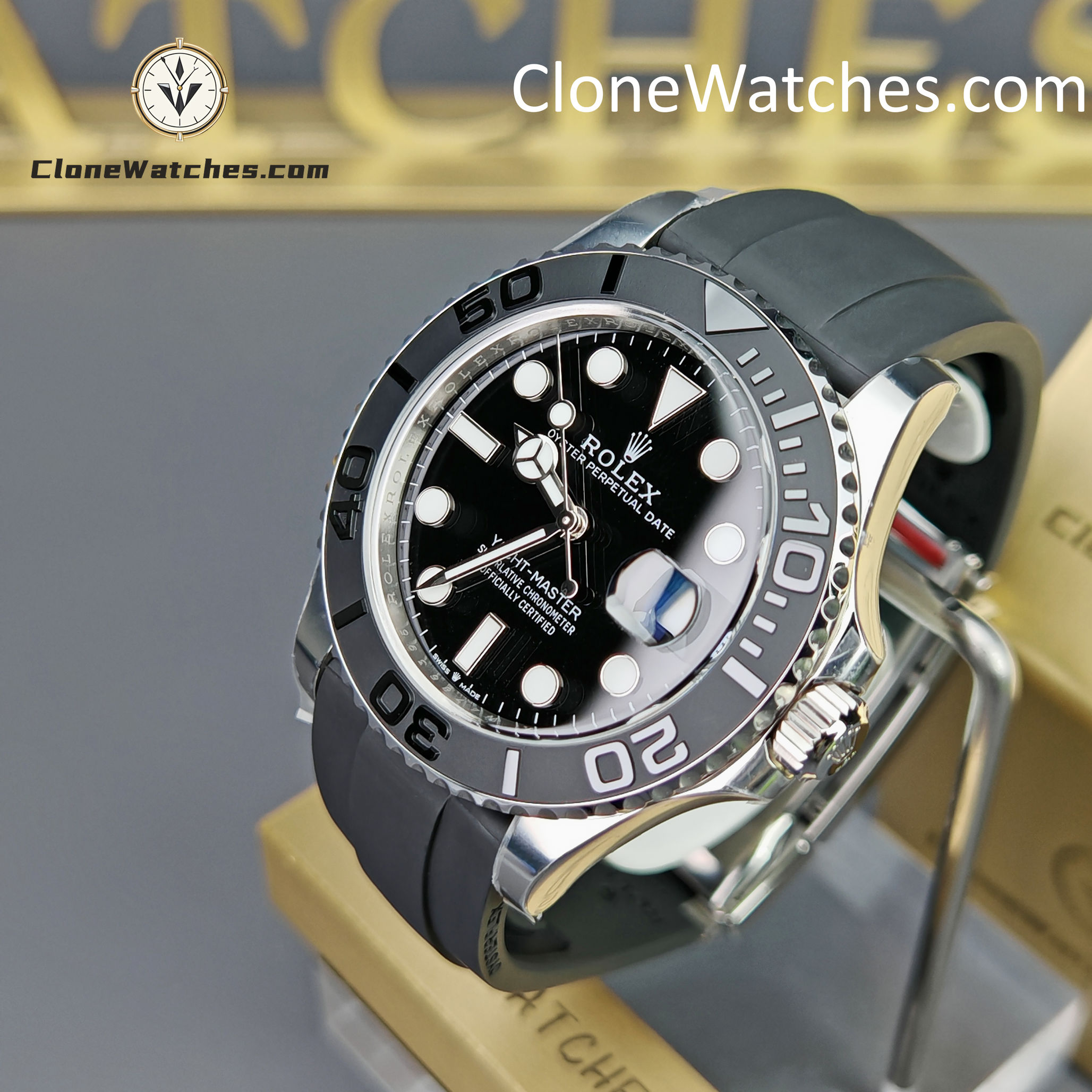 Rolex Super Clone Watches 1:1 Yacht Master White Gold 226659 3235 Movement