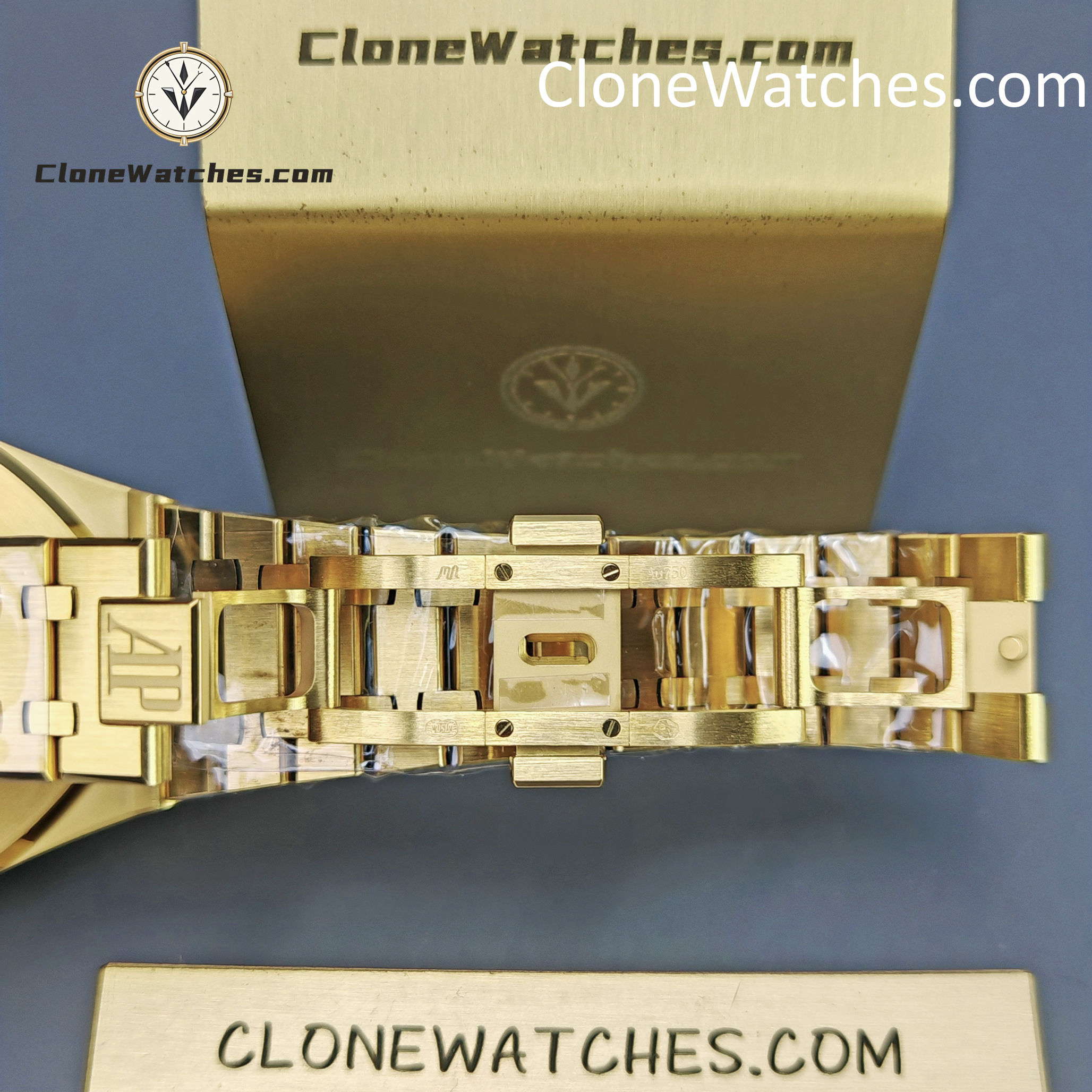 Audemars Piguet Super Clone Watches 1:1 Royal Oak 18K Gold 15407 Skeleton Dial