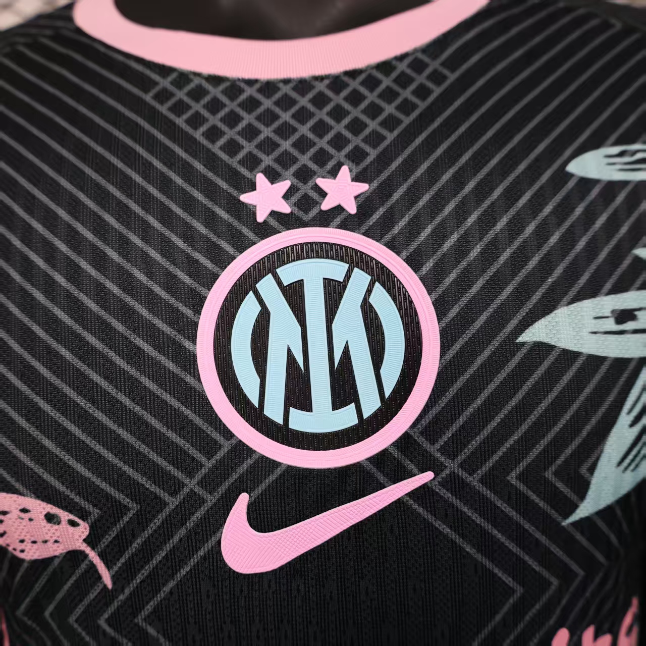 25-26 Inter Milan Special Edition Black and Pink Jersey - Player Edition