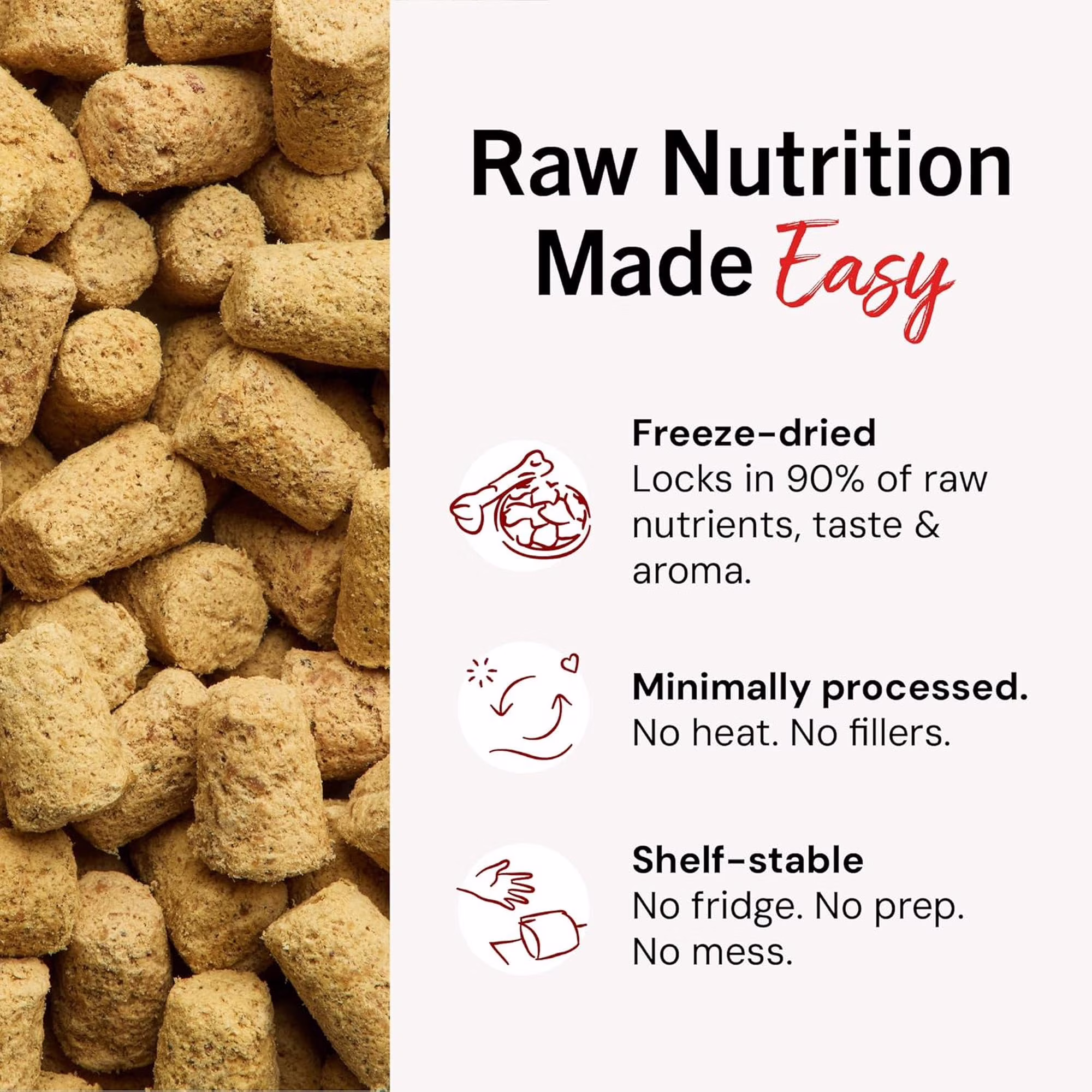 Stella & Chewy's Freeze-Dried Raw Meal Mixers Dog Food Topper - Stella's Super Beef Recipe - 35 Ounce Bag