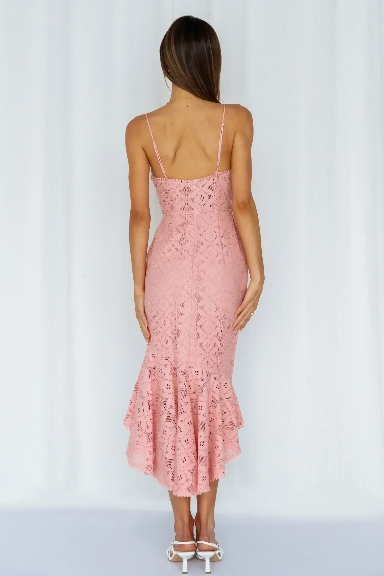 Back In The Habit Midi Dress Blush