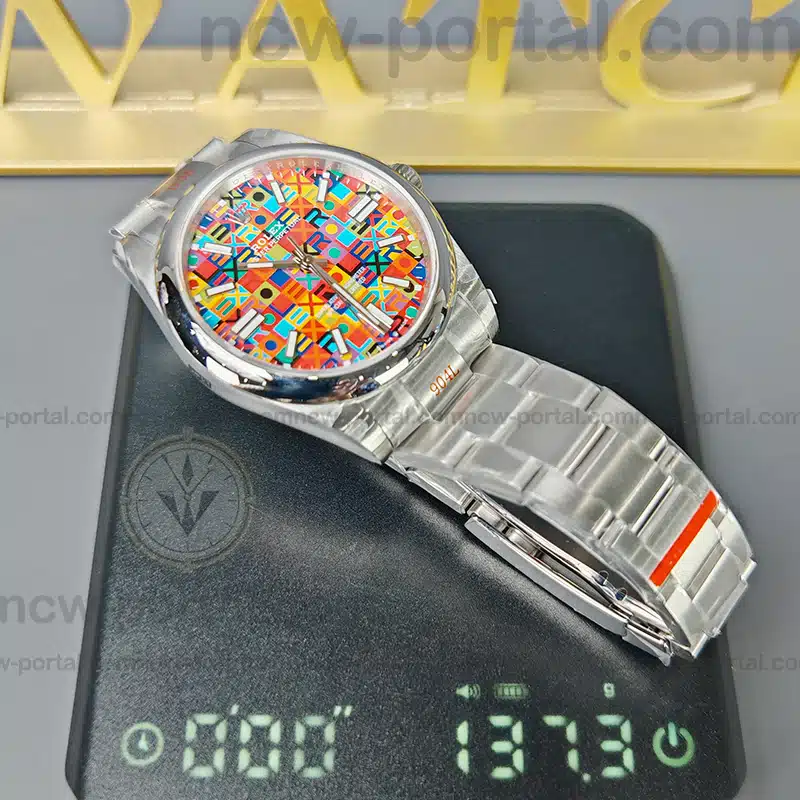 Rolex Super Clone Watches 1:1 Oyster Perpetual Multicoloured Jubilee-Motif Dial m134300-0010 3230 Movement 41mm