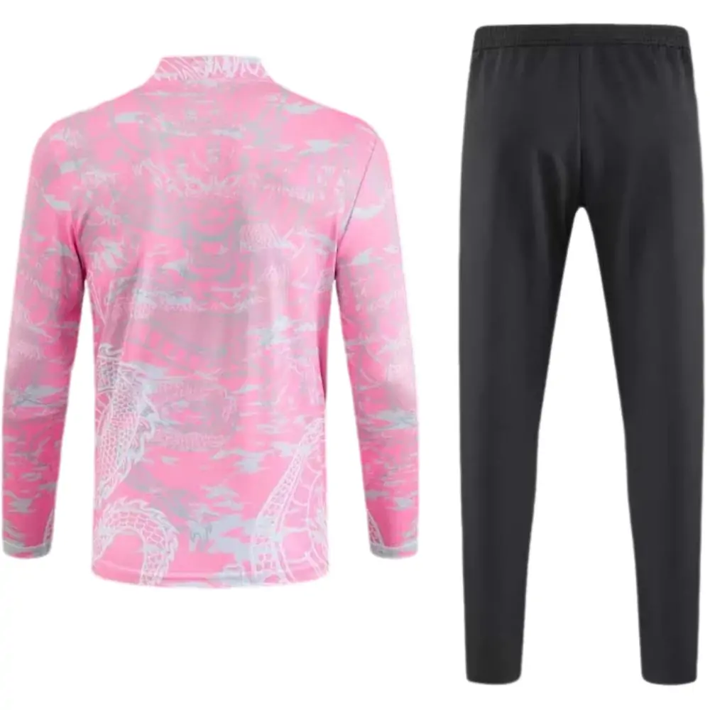 2023/2024 Real Madrid Special Edition Half-Pull Training Suit Pink Set