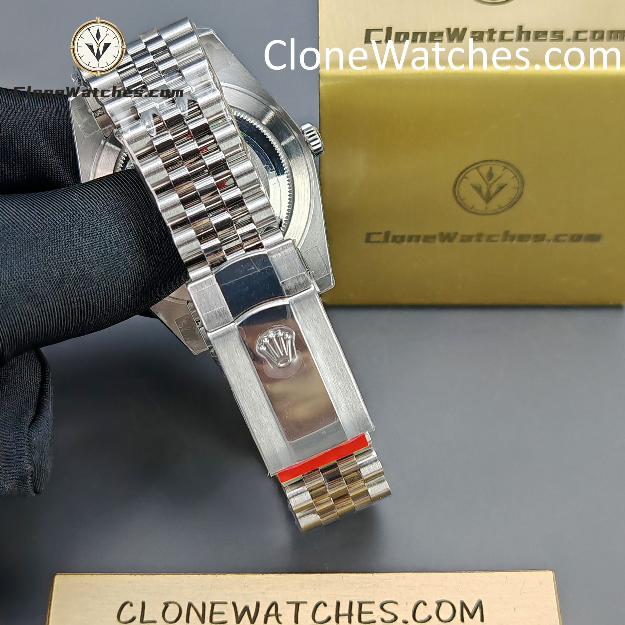 Rolex Super Clone Watches 1:1 DateJust Grey Diamond Jubilee 41MM m126334-0006 3235 Movement