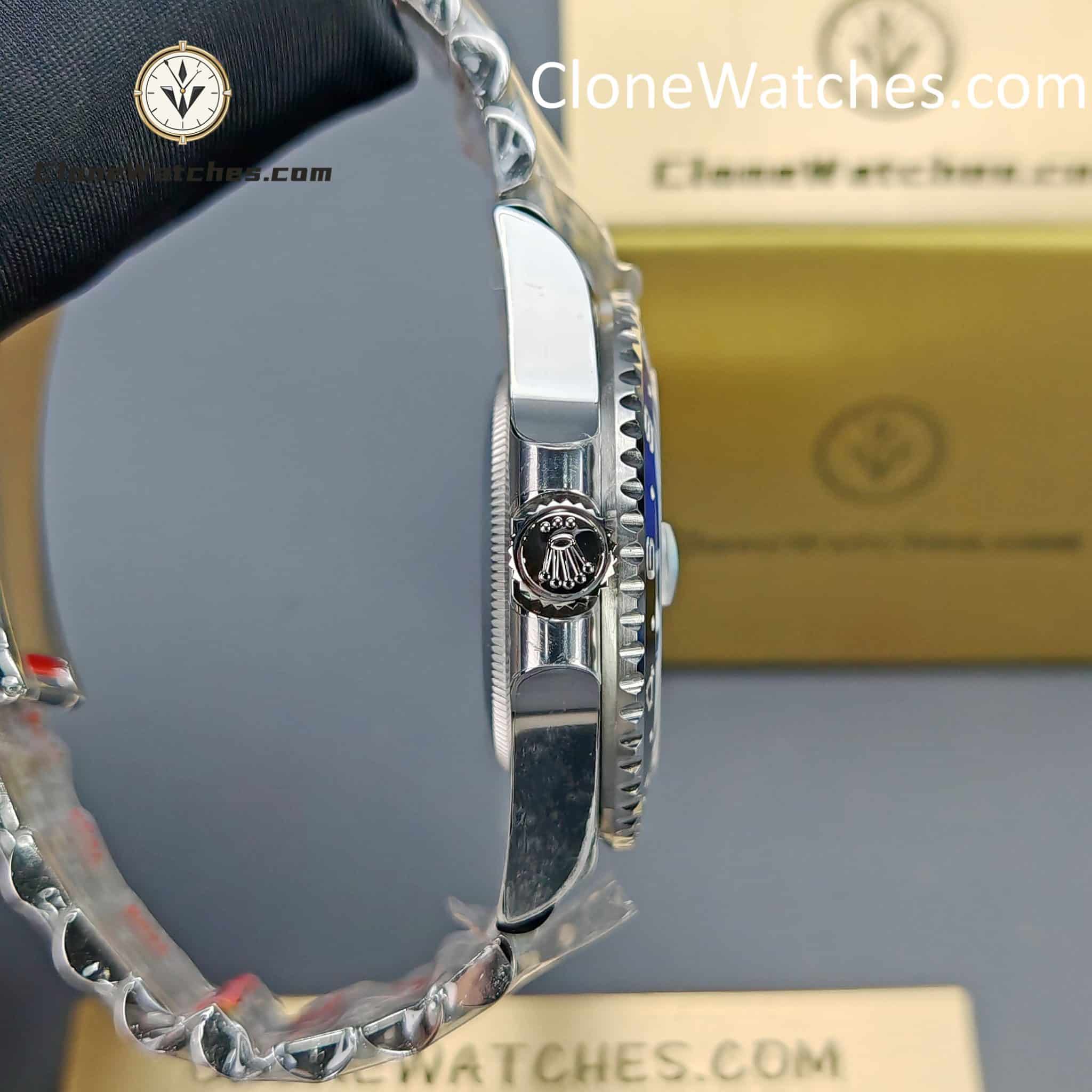 Rolex Super Clone Watches 1:1 BATMAN GMT Master II M126710blnr Jubilee 3285 Movement