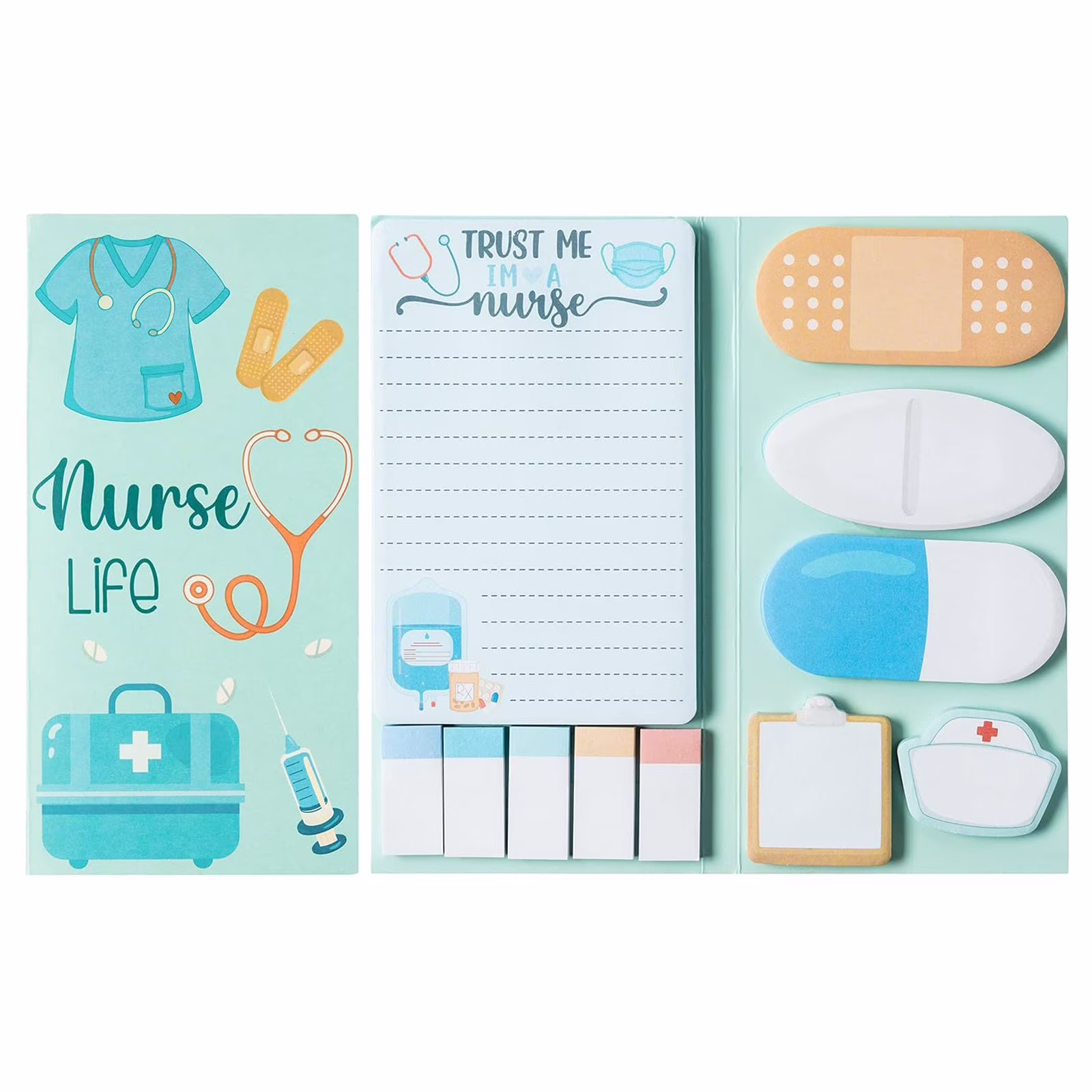 Ngheia Various Combinations of Sticky Notes Otter Theme, Special Shaped Combination Note Pad Creative Simple Cartoon Message Pad Stick Account Notepad, 1*Post-It Note Book