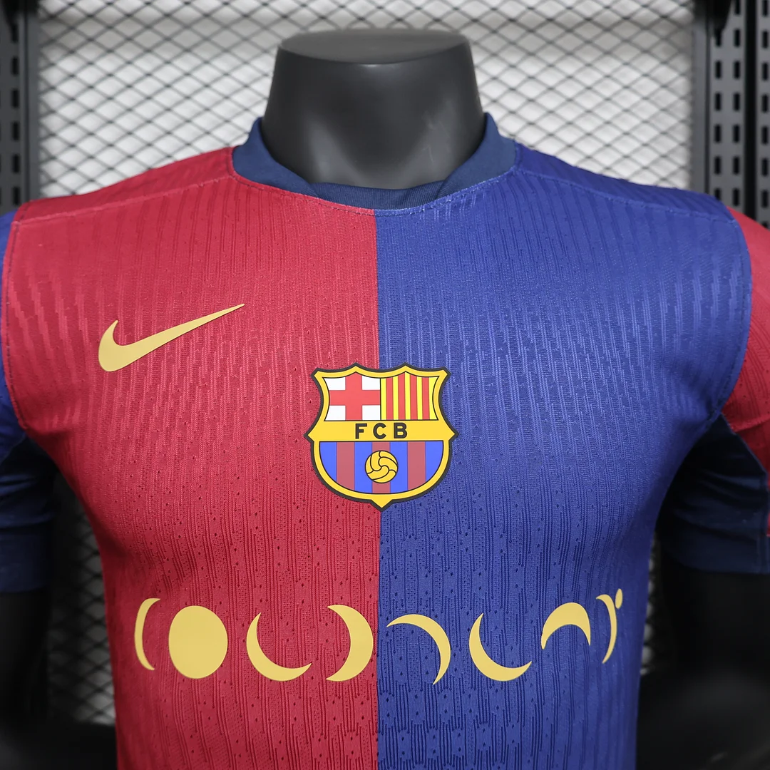 2025-26 Barcelona Home Short Sleeve Jersey - Player Edition